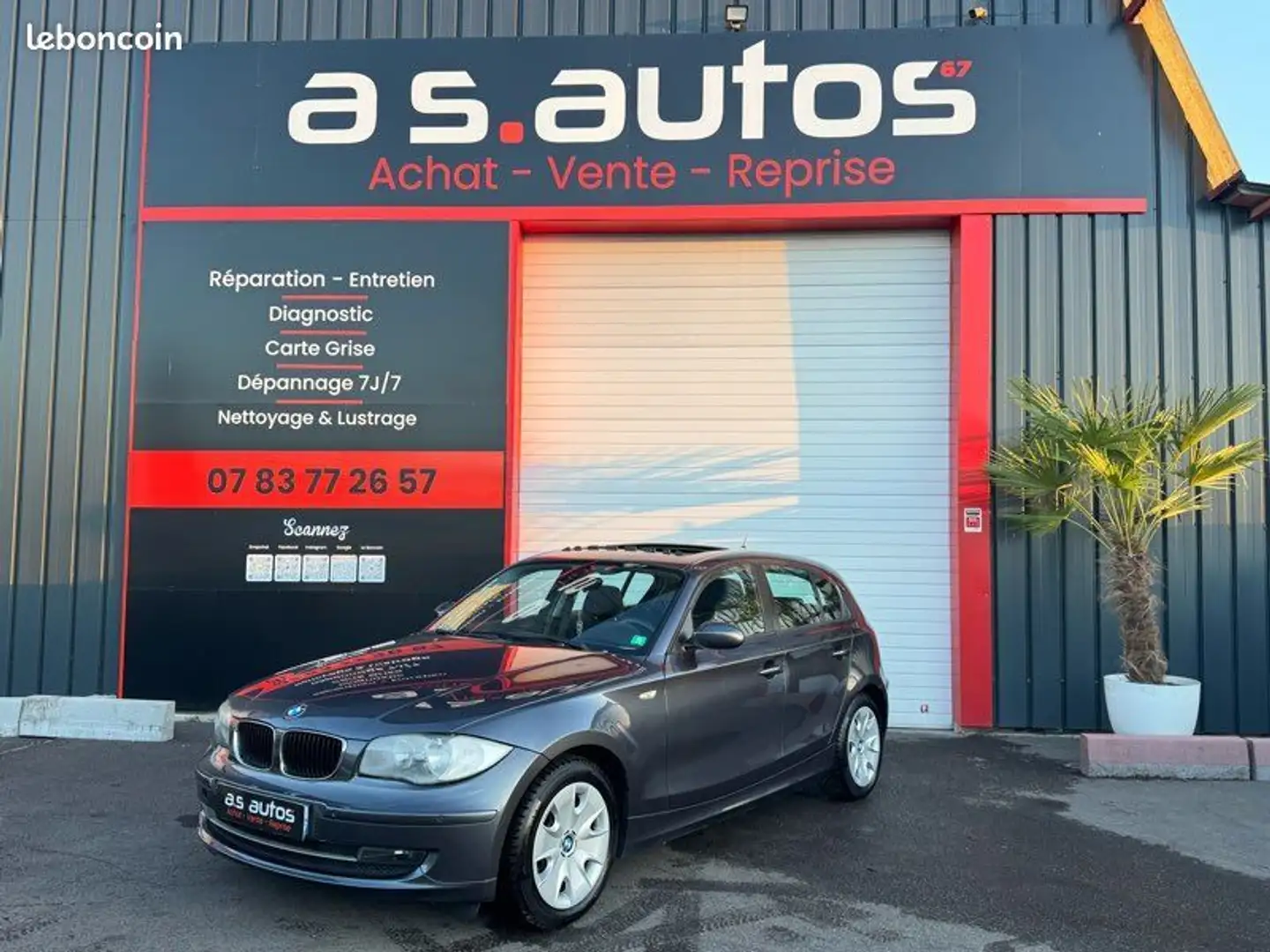 BMW 116 116 122cv E87 5 portes Toit ouvrant- régulateur Cl Gris - 1