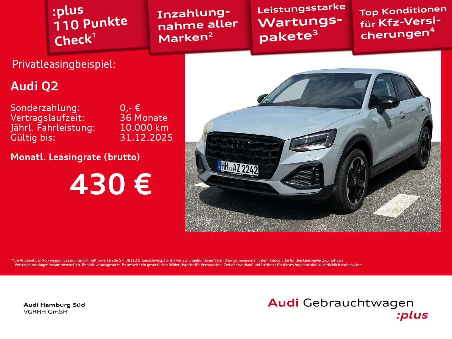 Audi Q2 35 TDI advanced S tronic NAVI/KAMERA/VIRTUAL Grau - 1