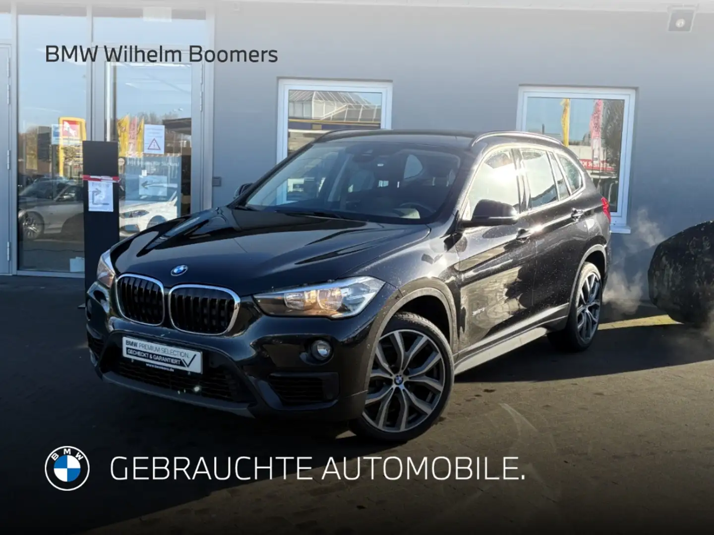 BMW X1 sDrive 18i AHK HiFi Kamera Navigation Noir - 1