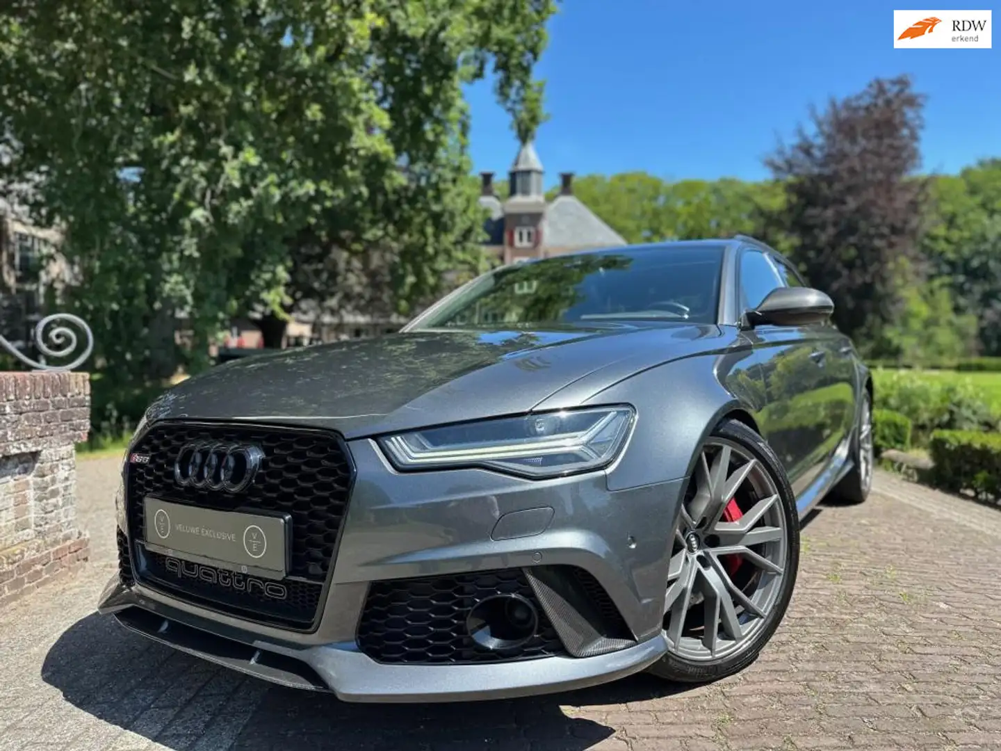 Audi RS6 A6 Avant 4.0 TFSI | Carbon | B&O | HUD | Pano | RS Grijs - 1