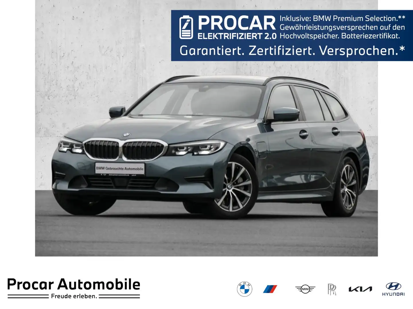 BMW 330 e ADVANTAGE+H/K+ACC+AHK+SHZ Blau - 1