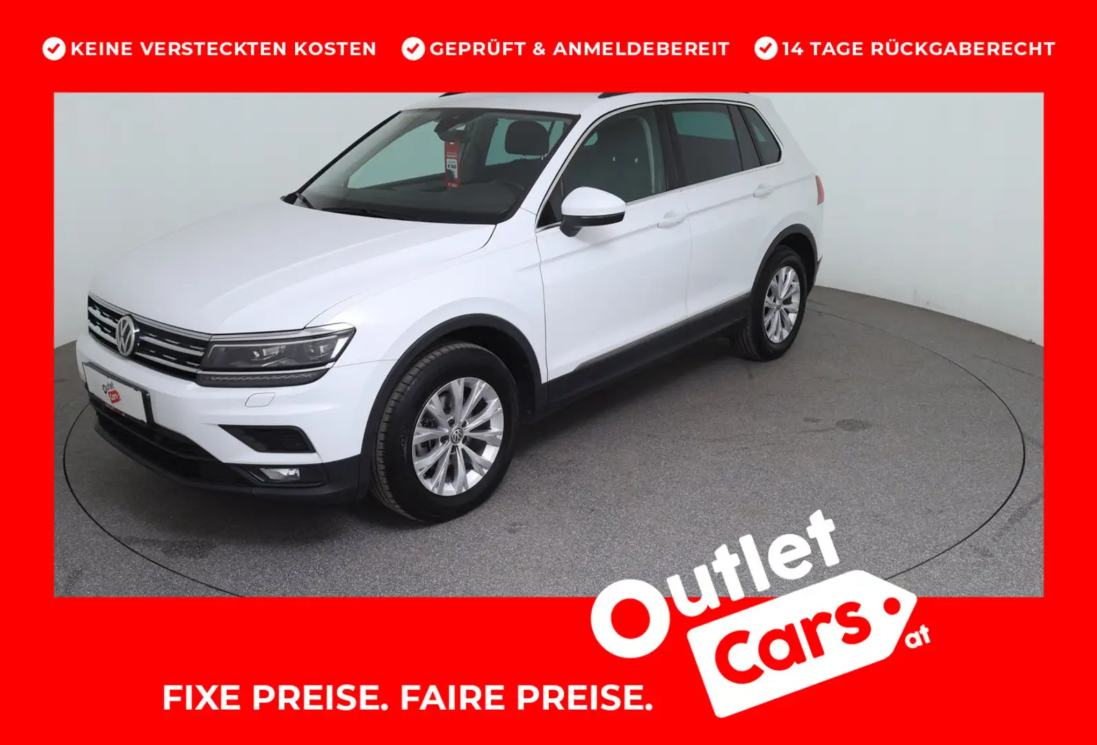 Volkswagen Tiguan Comfortline TDI SCR 4MOTION Weiß - 1