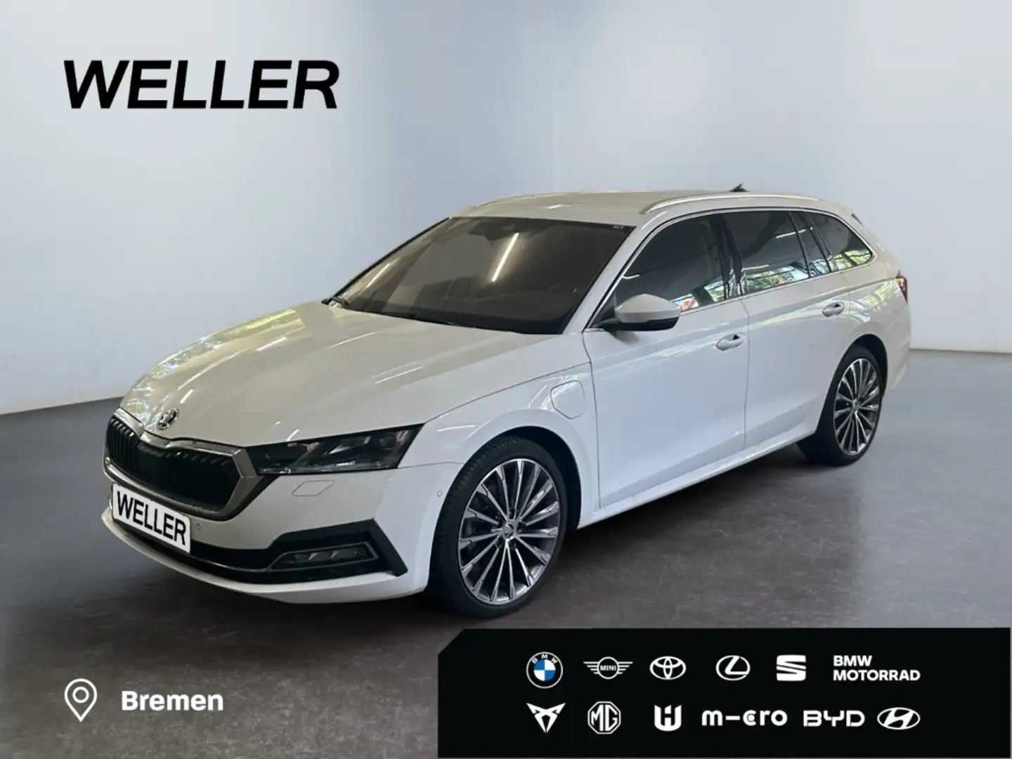 Skoda Octavia Combi 1.4 TSI iV DSG Style *LED*CAM*HUD* Weiß - 1