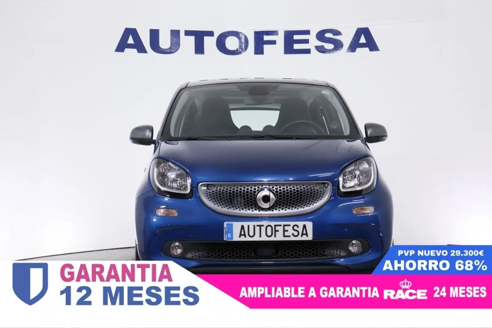 smart forFour EQ 82CV 5P AUTO # TECHO PANORAMICO, NAVY, PARKTRON - 2