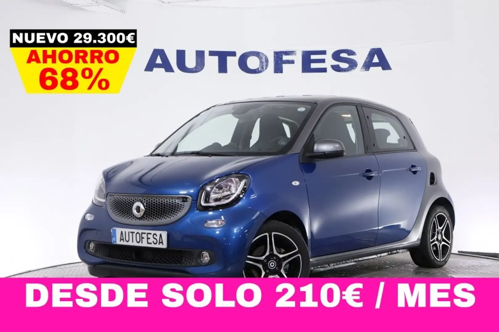 smart forFour EQ 82CV 5P AUTO # TECHO PANORAMICO, NAVY, PARKTRON - 1