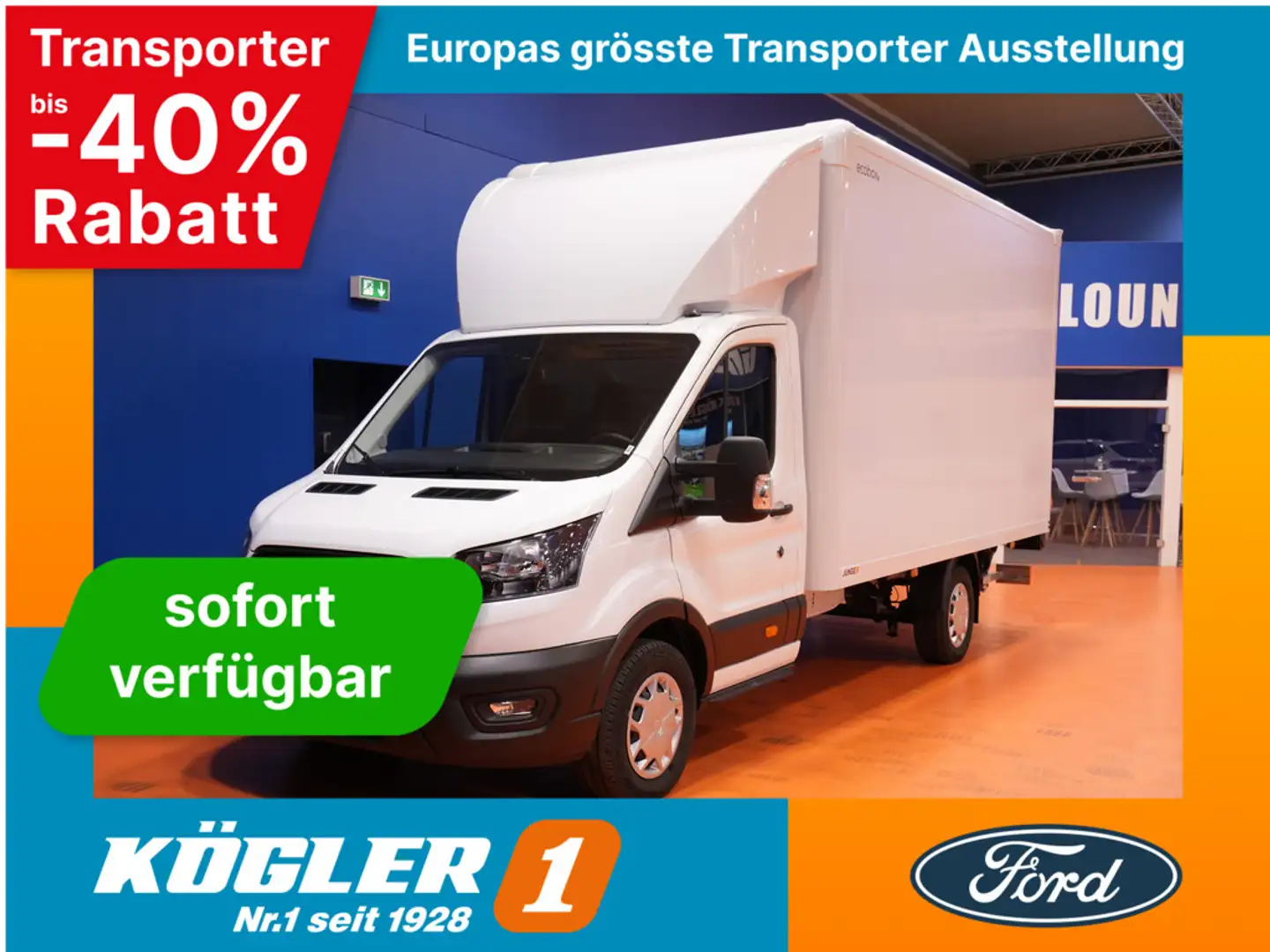 Ford Transit 350 L4 Trend/Koffer/LBW/Kamera -24%* Weiß - 1