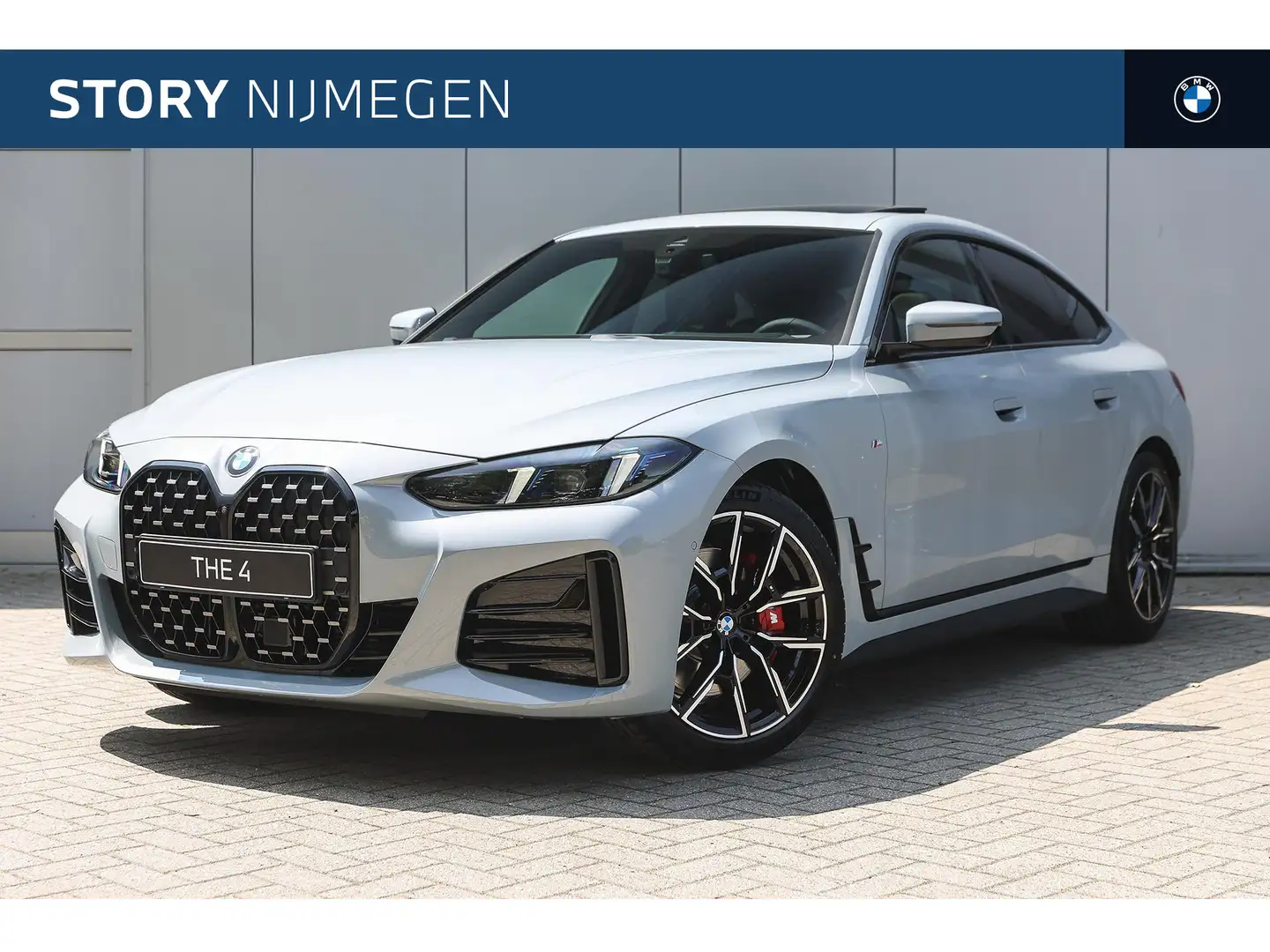 BMW 420 4 Serie Gran Coupé 420i High Executive M Sport Aut Grijs - 1
