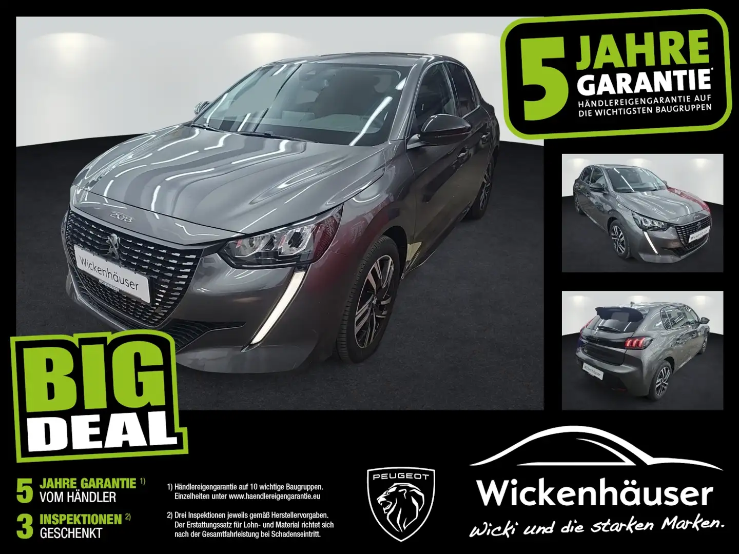 Peugeot 208 1.2 PureTech 100 Allu Grau - 1