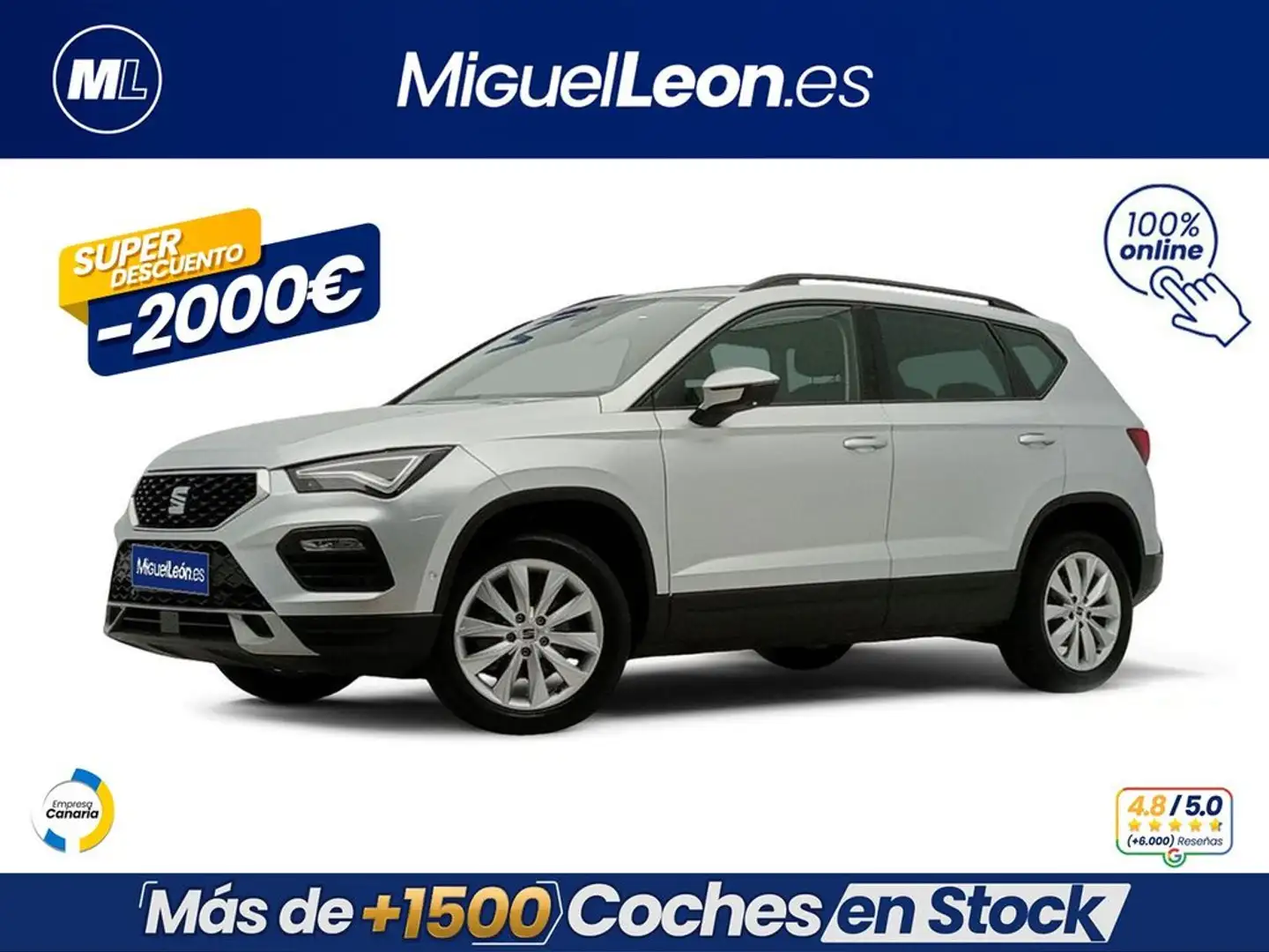 SEAT Ateca 1.5 EcoTSI S&S Style XM Argent - 1