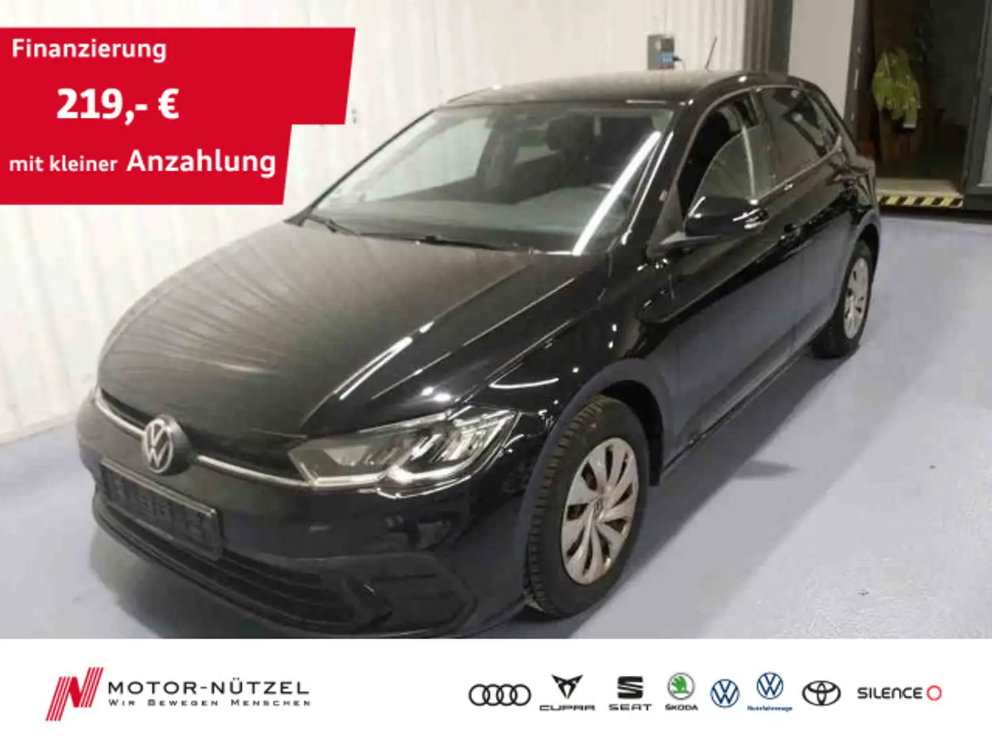 Volkswagen Polo 1.0TSI DSG LIFE LED+NAV+APP+SHZ+PDC+MFL+DAB Schwarz - 1