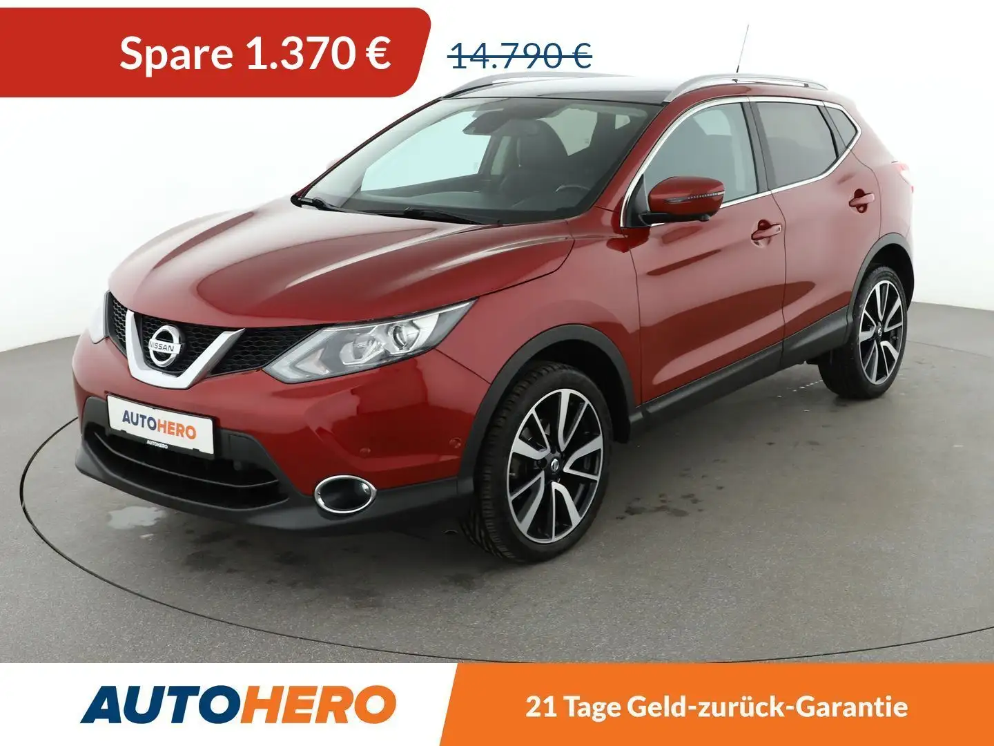Nissan Qashqai 1.6 dCi Tekna 4x4 *NAVI*LED*TEMPO*CAM*PDC*SHZ* Rot - 1