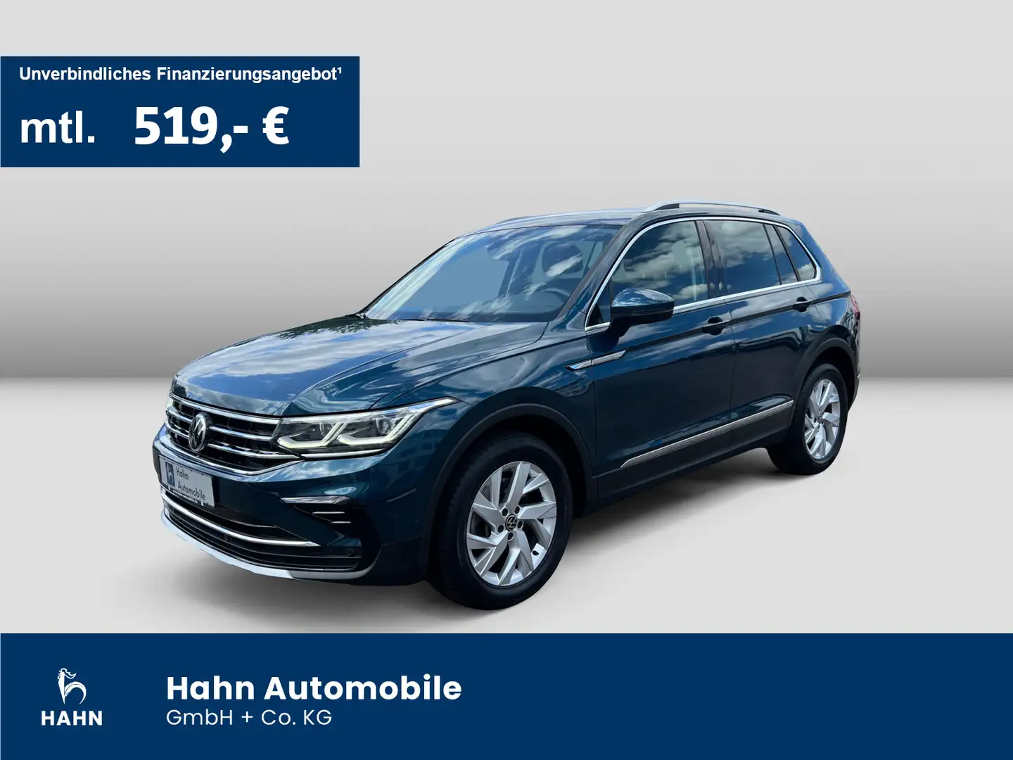 Volkswagen Tiguan 2.0TSI DSG 4Mo Elegance AHK Cam IQ.Light Blau - 1