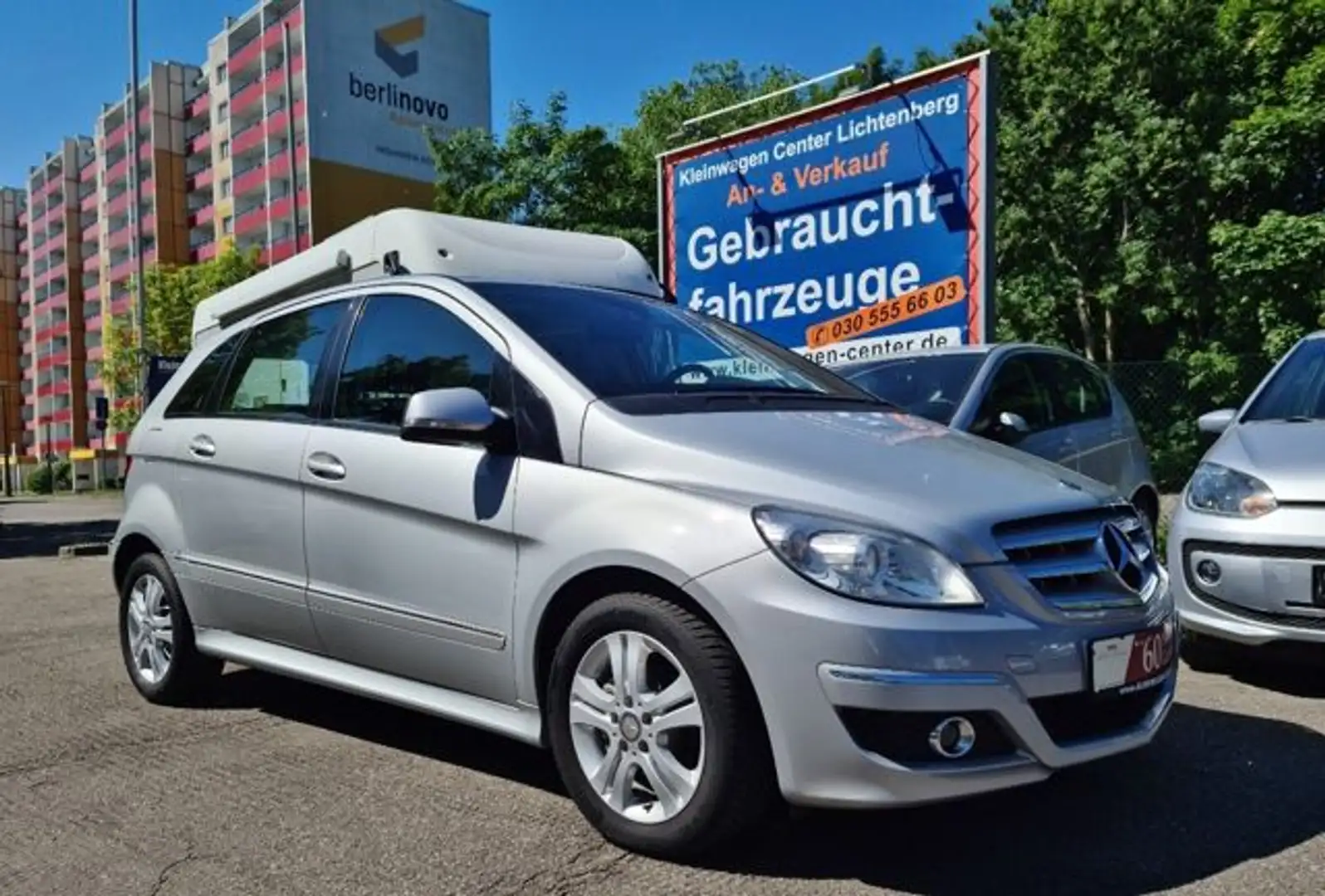 Mercedes-Benz B 170 Automatik/Klima/SH/Temp/Allwetter Zilver - 2