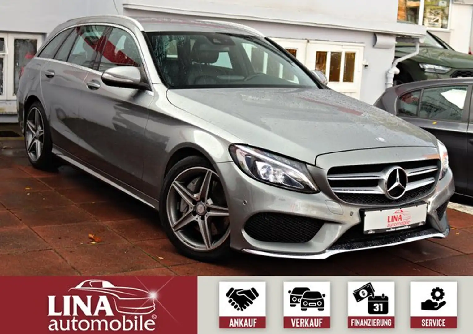 Mercedes-Benz C 250 d AMG Kamera*NaviComand*Leder*LED*el.Heck* Silber - 1