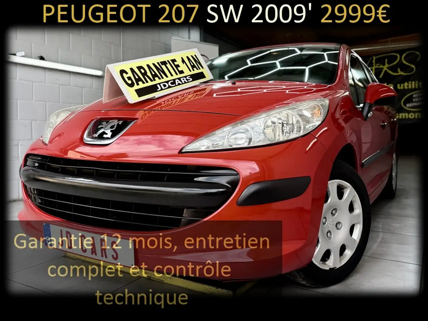 Peugeot 207 BREAK 1.4 ESSENCE ‼️GRANTIE 1 AN CTOK‼️ Rot - 1