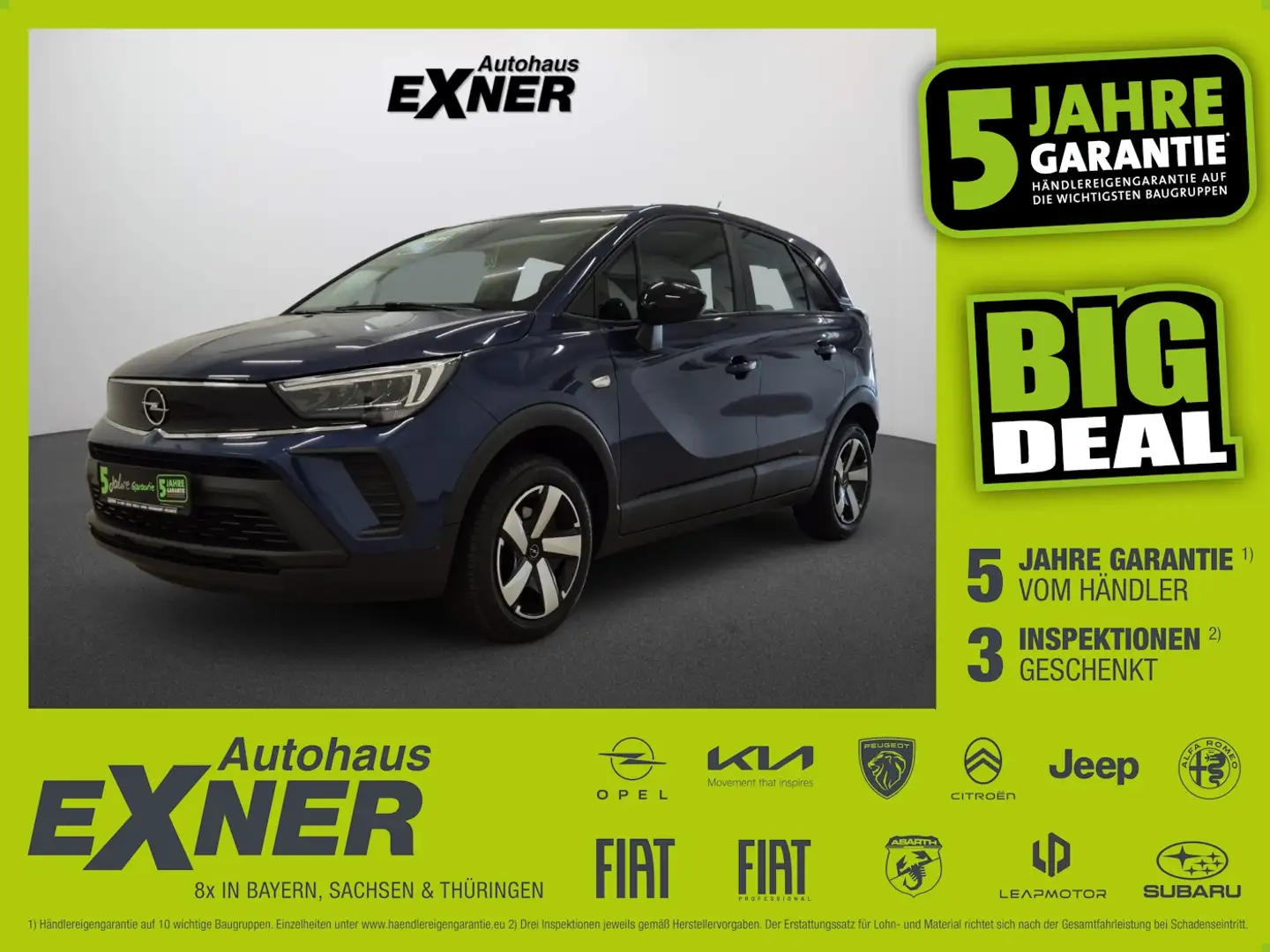 Opel Crossland 1.2 Turbo Edition LED+SpurH Blau - 1