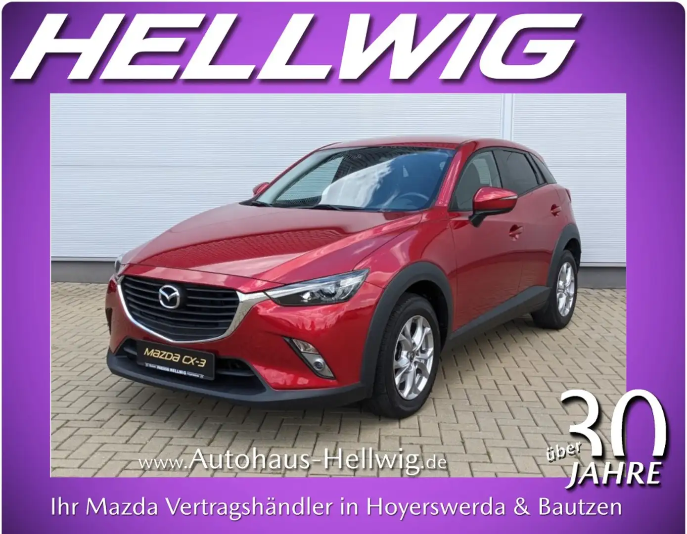 Mazda CX-3 2.0l Exclusive AHK Navi PDC Voll-LED Rot - 1