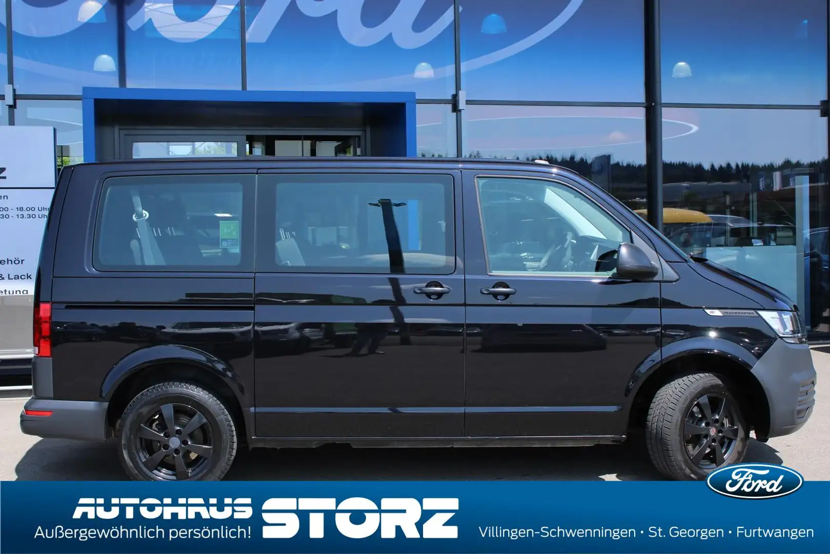 Volkswagen T6.1 Transporter T6. 2.0 Kombi FWD AUTOMATIK|9-SITZER|AHK FEST|KLIM Schwarz - 2