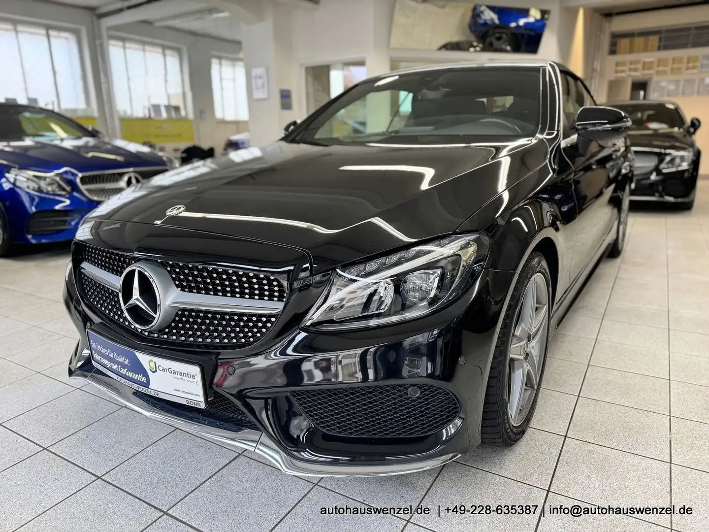 Mercedes-Benz C 180 Cabrio AMG 6-Gang - nur 34.000 km - LED NAVI PDC Schwarz - 2