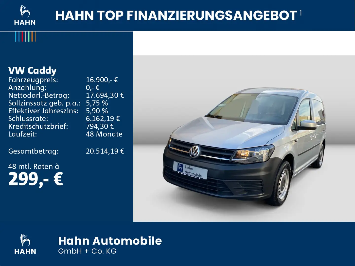 Volkswagen Caddy Trendline 2.0TDI 75 KW Silber - 2