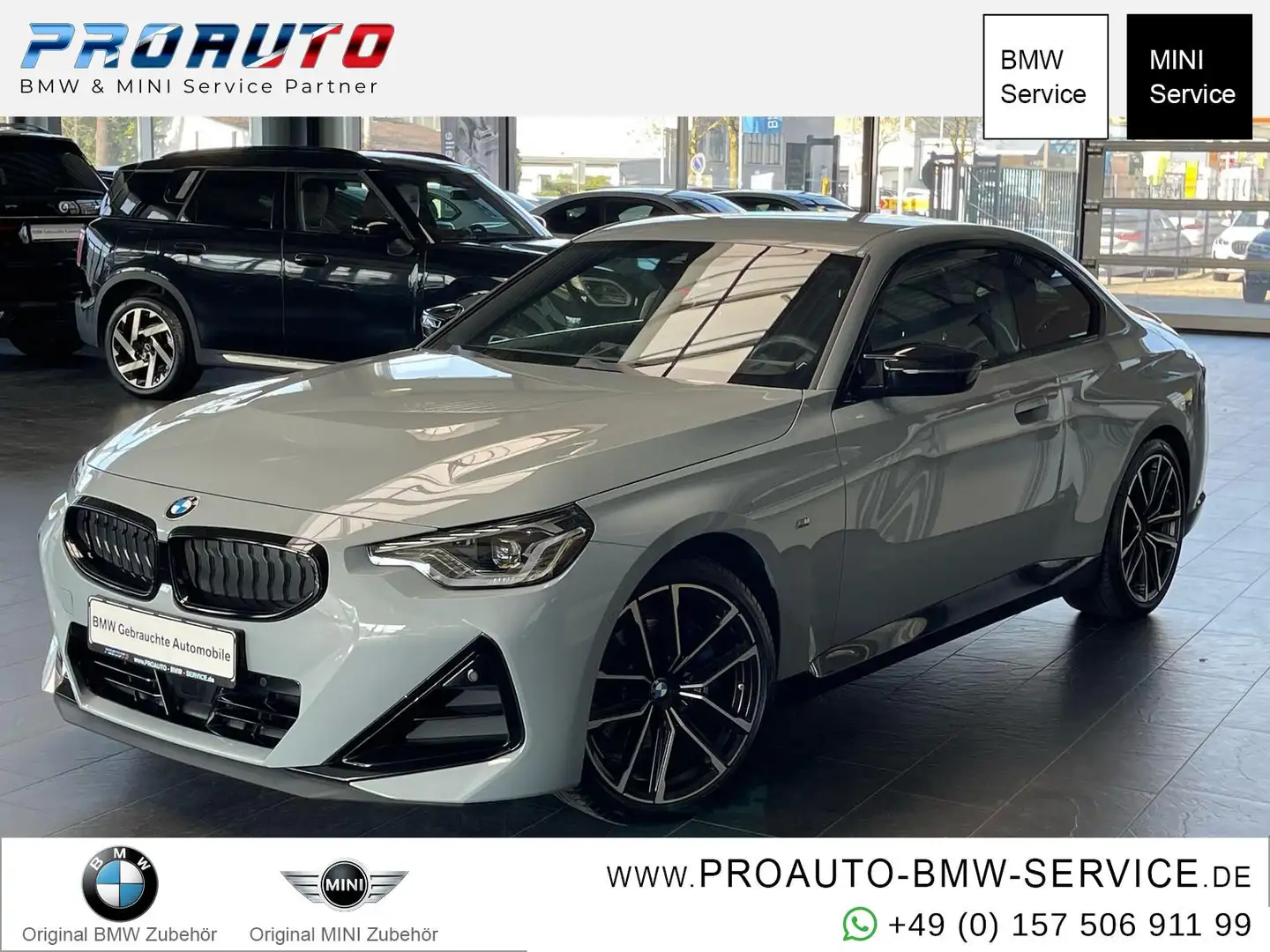 BMW M240i xDrive A-LED/LiveCoPro/HUD/Komf.Zg/19" Grau - 1
