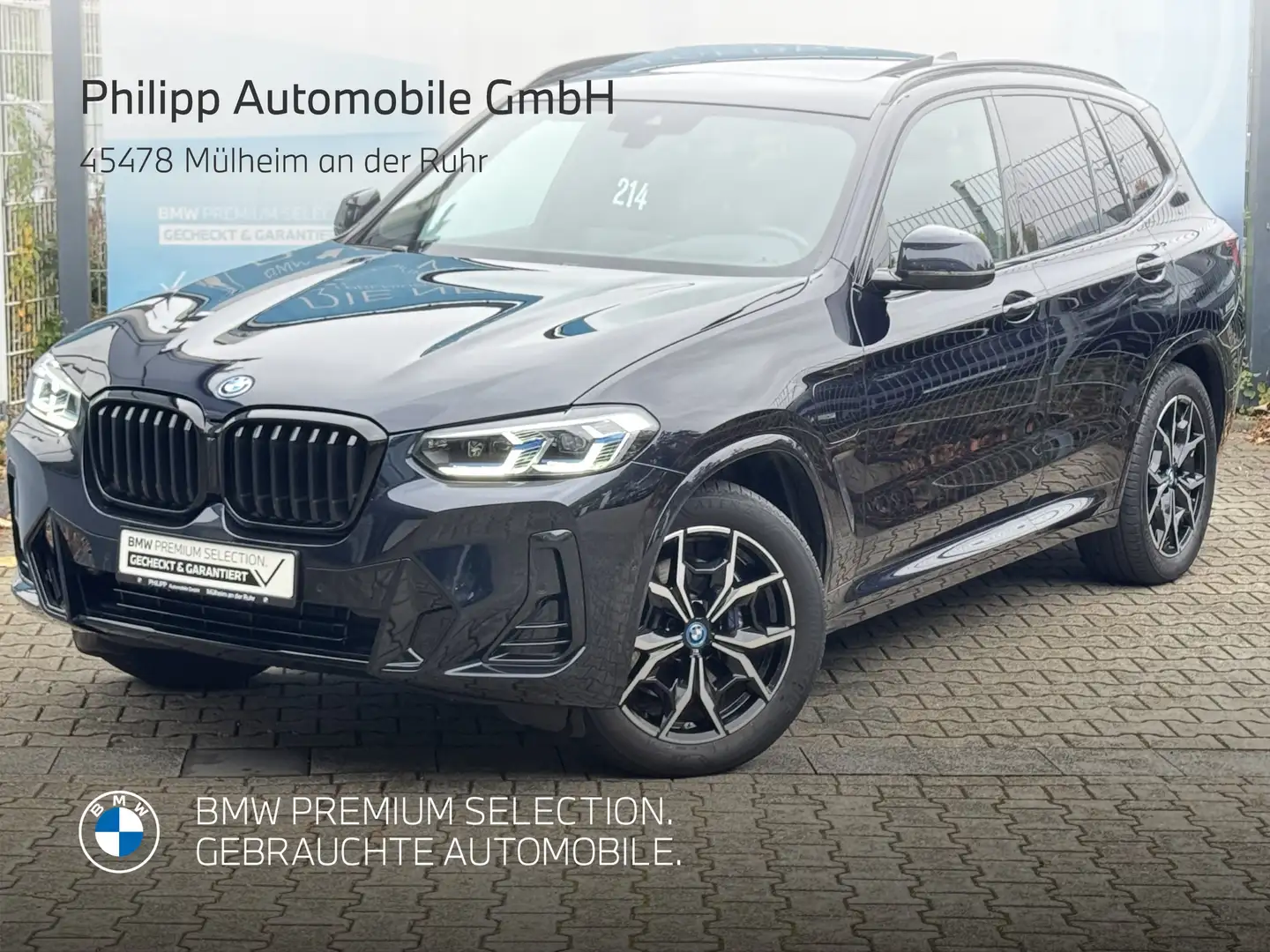 BMW X3 xDrive30e M Sport AHK PANO LASER HuD Facelift Schwarz - 1