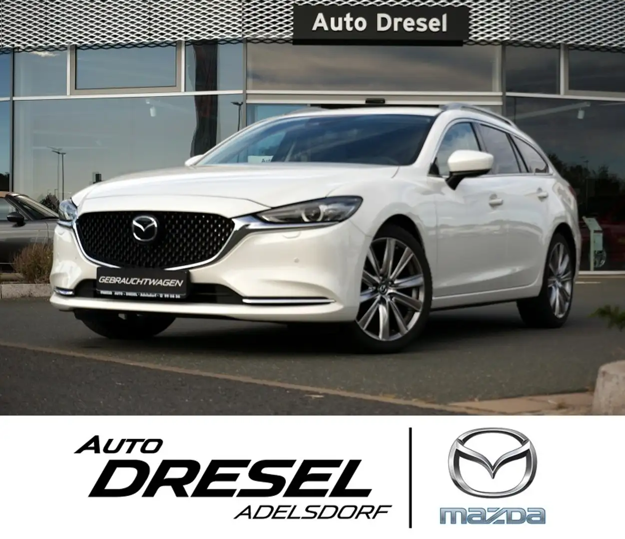 Mazda 6 Kombi ExclusiveLine | Skyactiv-G 165 Automatik | L Blanc - 1