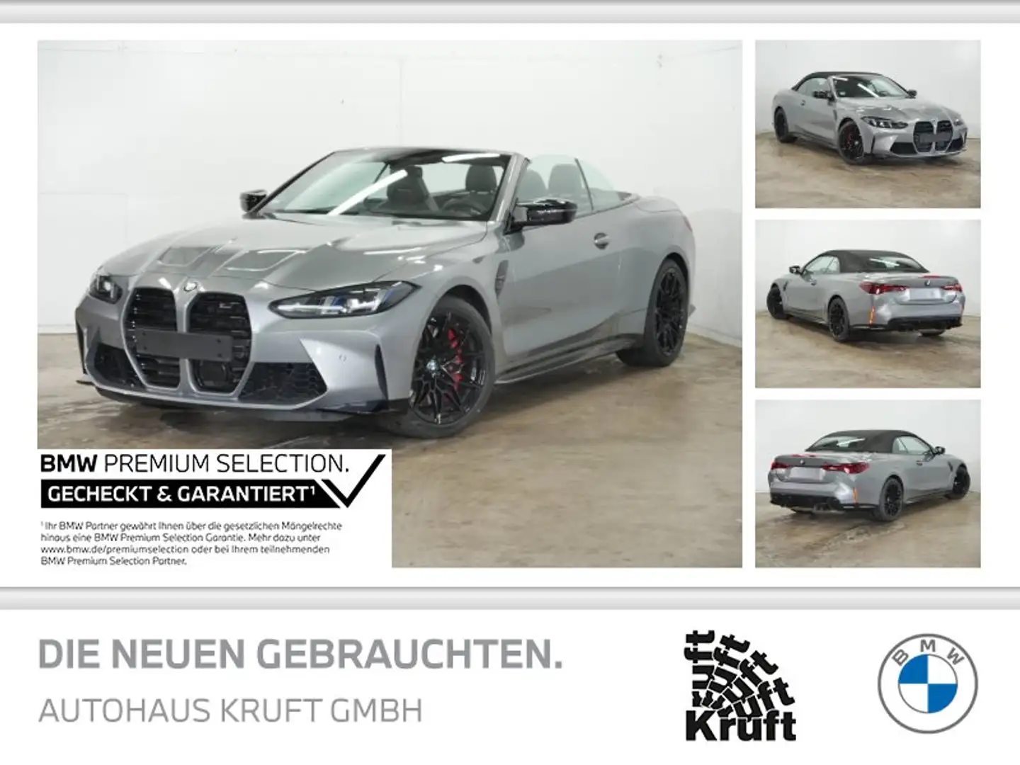 BMW M4 Competition xDrive Cabrio KAMERA+HUD+ESITZE Gris - 1