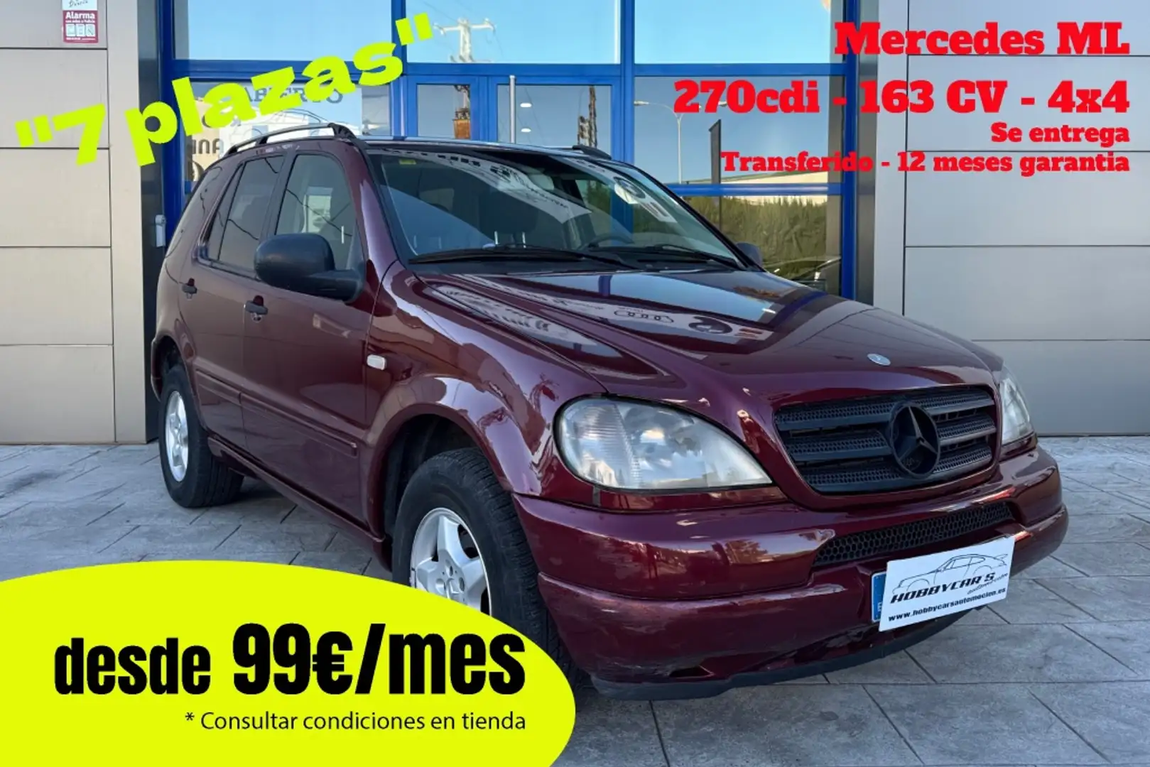 Mercedes-Benz ML 270 270CDI Rojo - 1