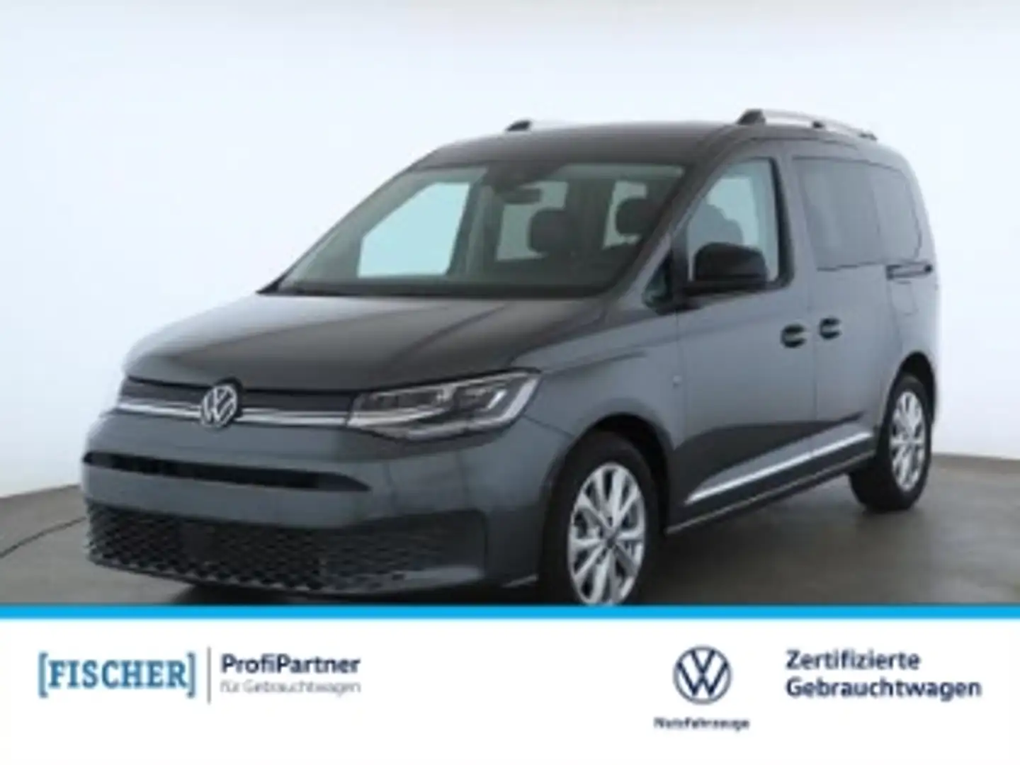 Volkswagen Caddy 2.0TDI DSG Style LED AHK STHZ Navi SHZ Rear View A Grau - 1