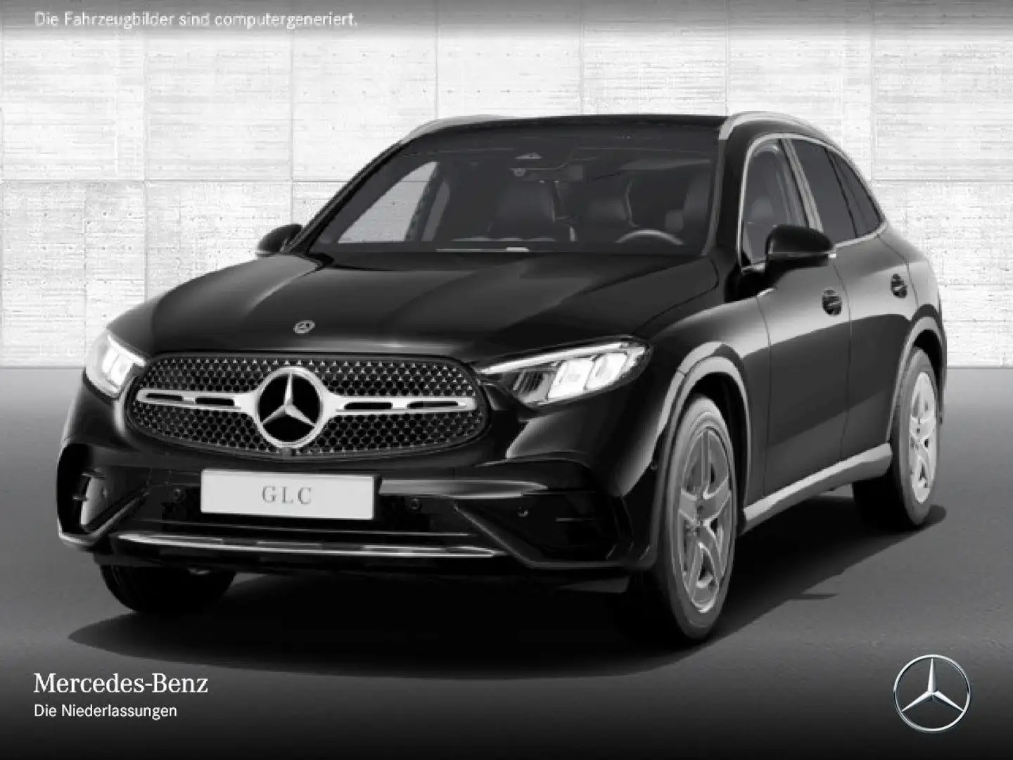 Mercedes-Benz GLC 200 4M AMG+PANO+LED+KAMERA+TOTW+KEYLESS+9G Schwarz - 2