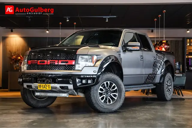 Ford F 150 SVT 6.2 4X4 SuperCrew Raptor Marge LPG-G3 Mat Grij