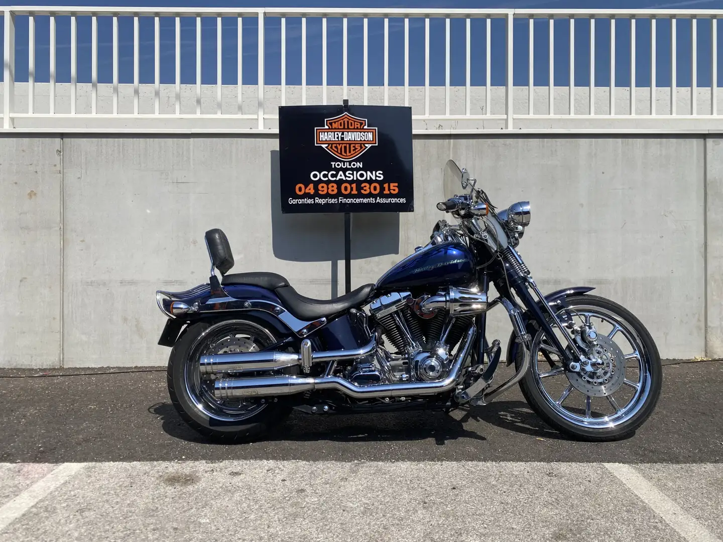 Harley-Davidson Softail Bleu - 1