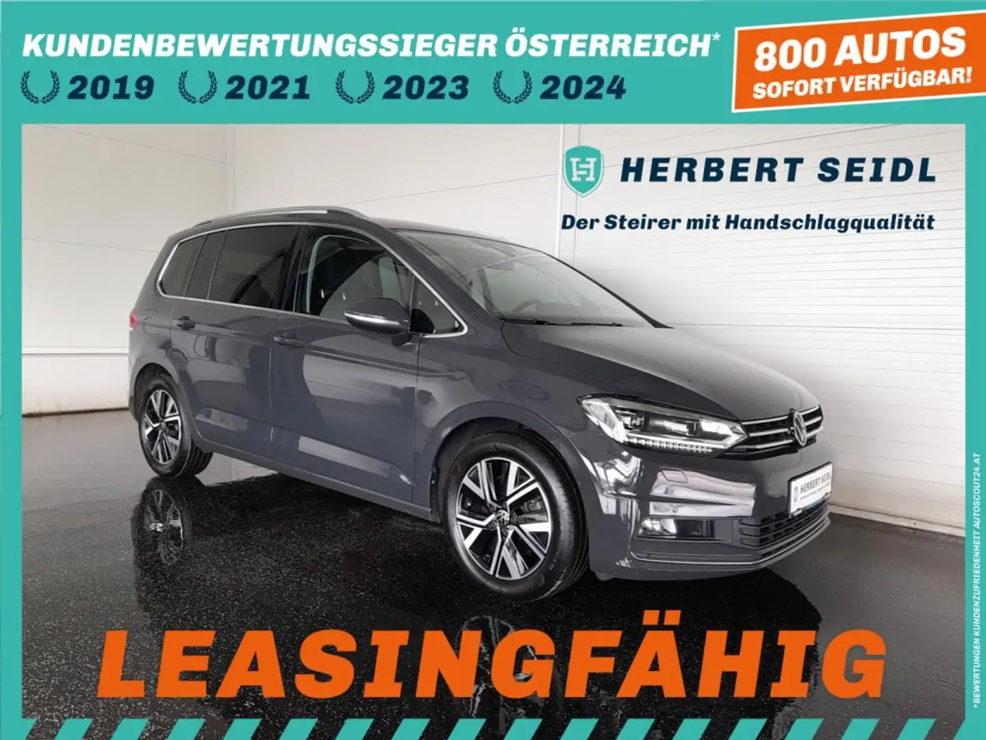 Volkswagen Touran HIGHLINE 2.0 TDI DSG *VOLL LED / NAVI / AHV & KAMERA / SEITENAIRBAGS v+h / 2-ZONEN-KLIMA* Grau - 1