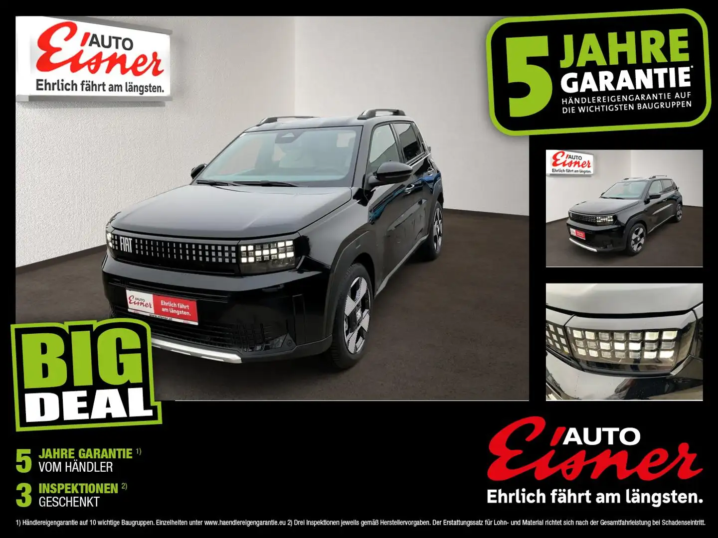 Fiat Grande Panda HYBRID LA PRIMA Schwarz - 1