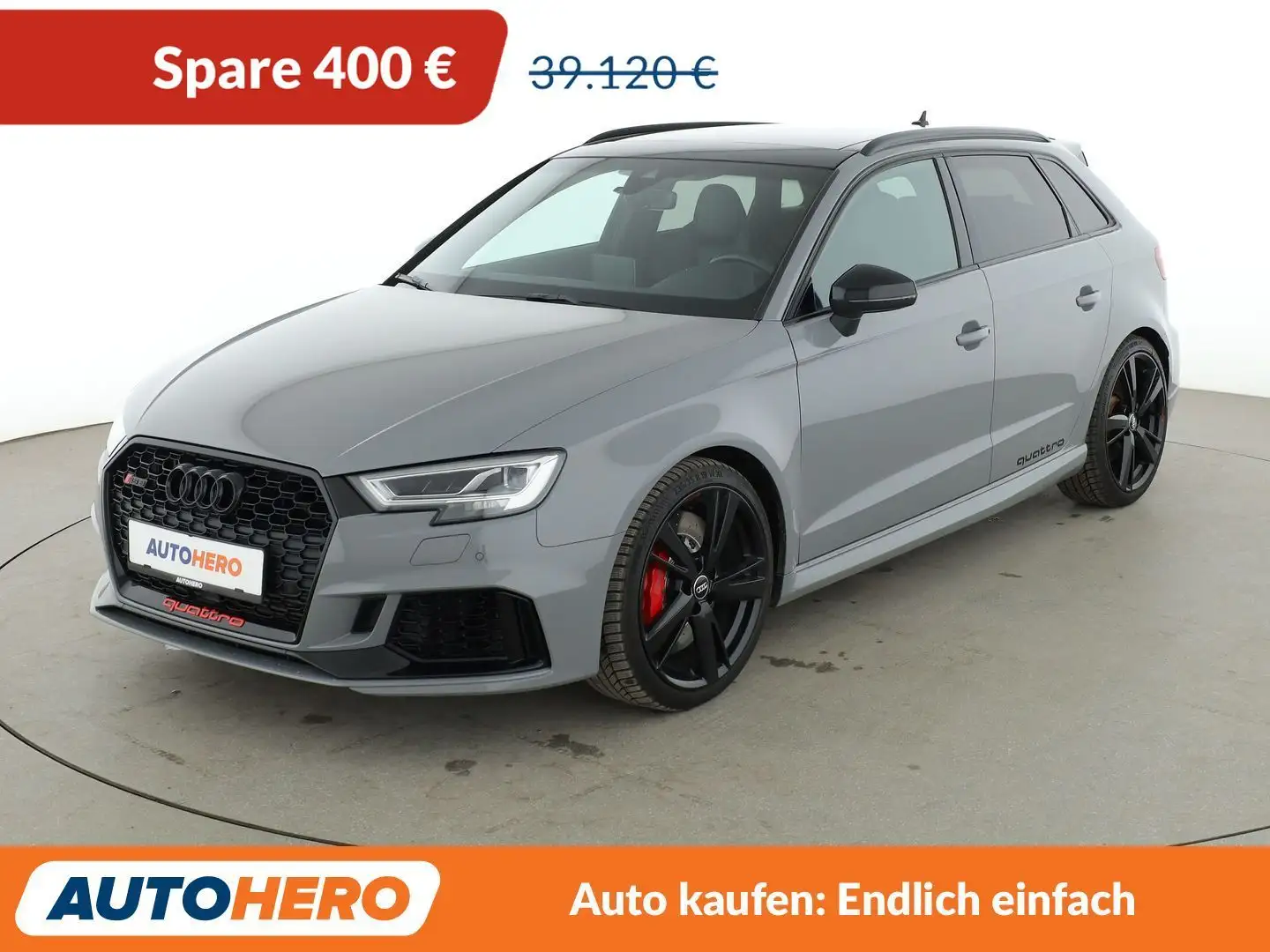 Audi RS3 2.5 TFSI quattro Aut.*NAV*MATRIX*ACC*RS-ABGAS*PANO Gris - 1