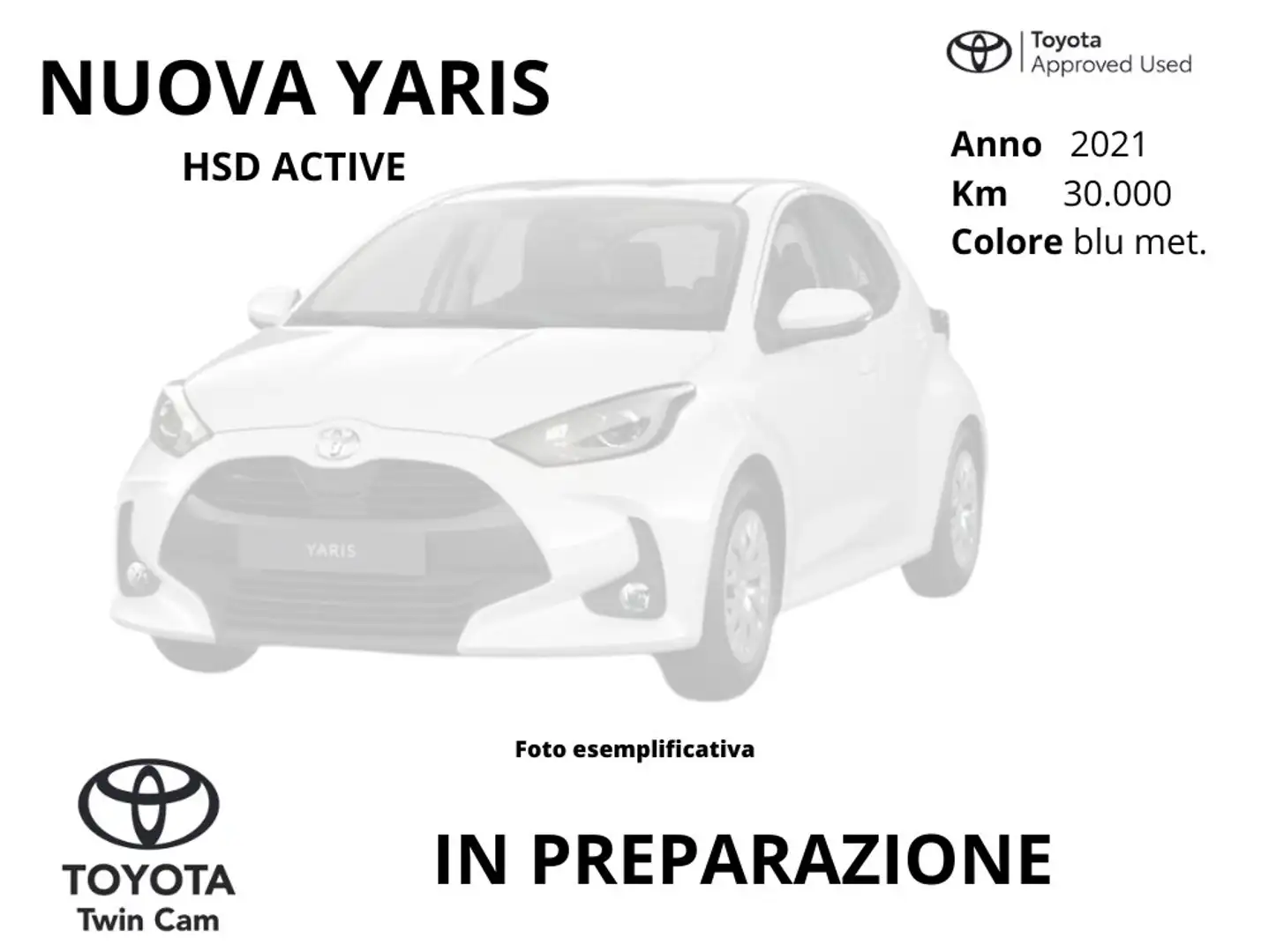 Toyota Yaris Yaris 1.5h Trend Blu/Azzurro - 1