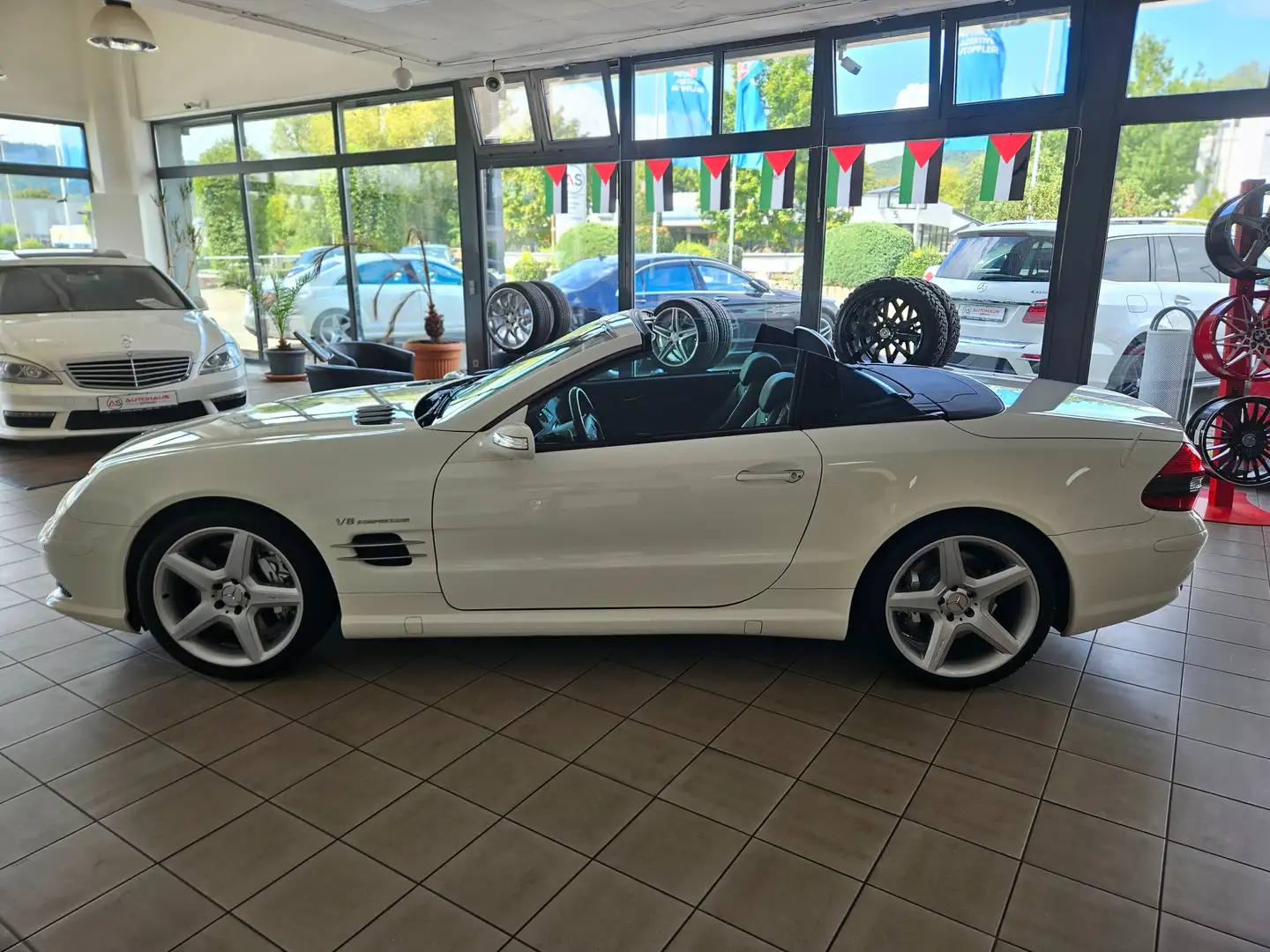 Mercedes-Benz SL 55 AMG *Durchgehend Scheckheftgepflegt MB, 1. Hand, Bose* Weiß - 2