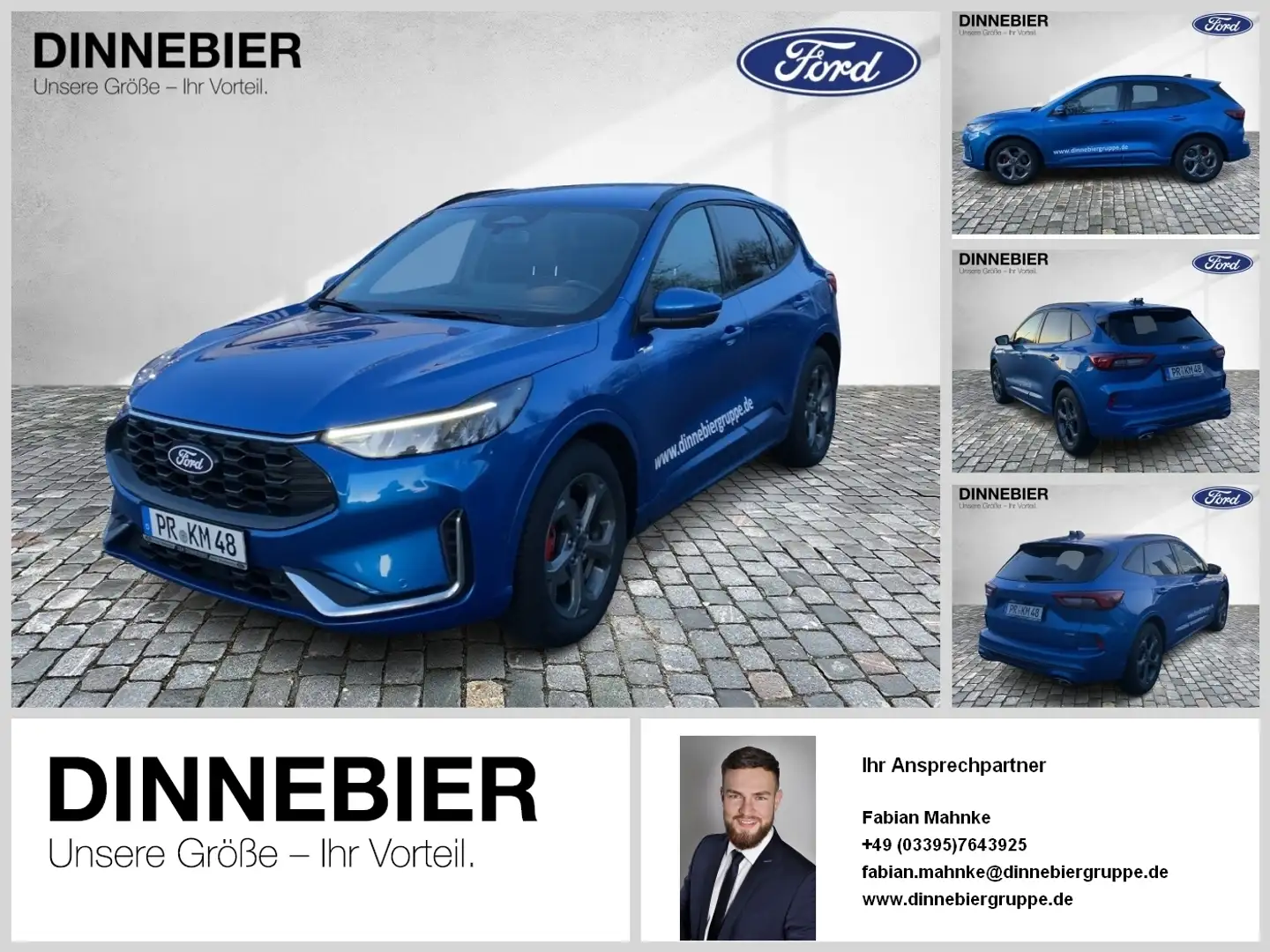 Ford Kuga ST-Line X FHEV 360°+B&O+ACC+LED+4xSHZ Blau - 1