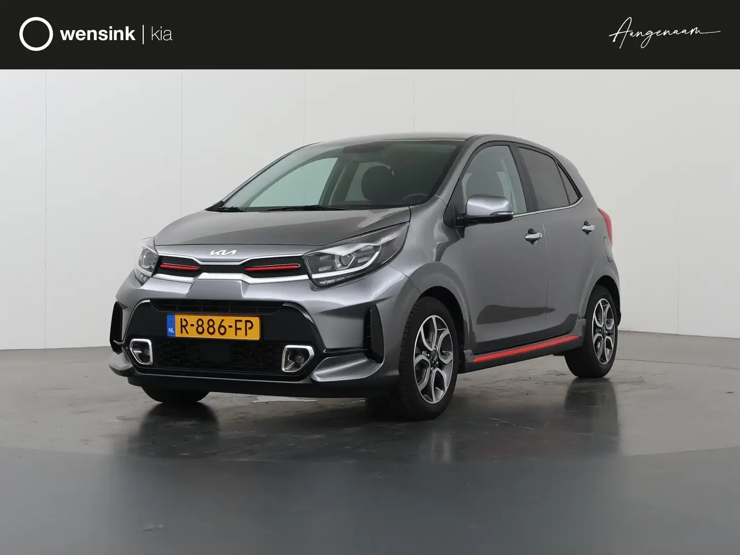Kia Picanto 1.0 DPi GT-Line | Navigatie | Parkeercamera | Appl Grau - 1