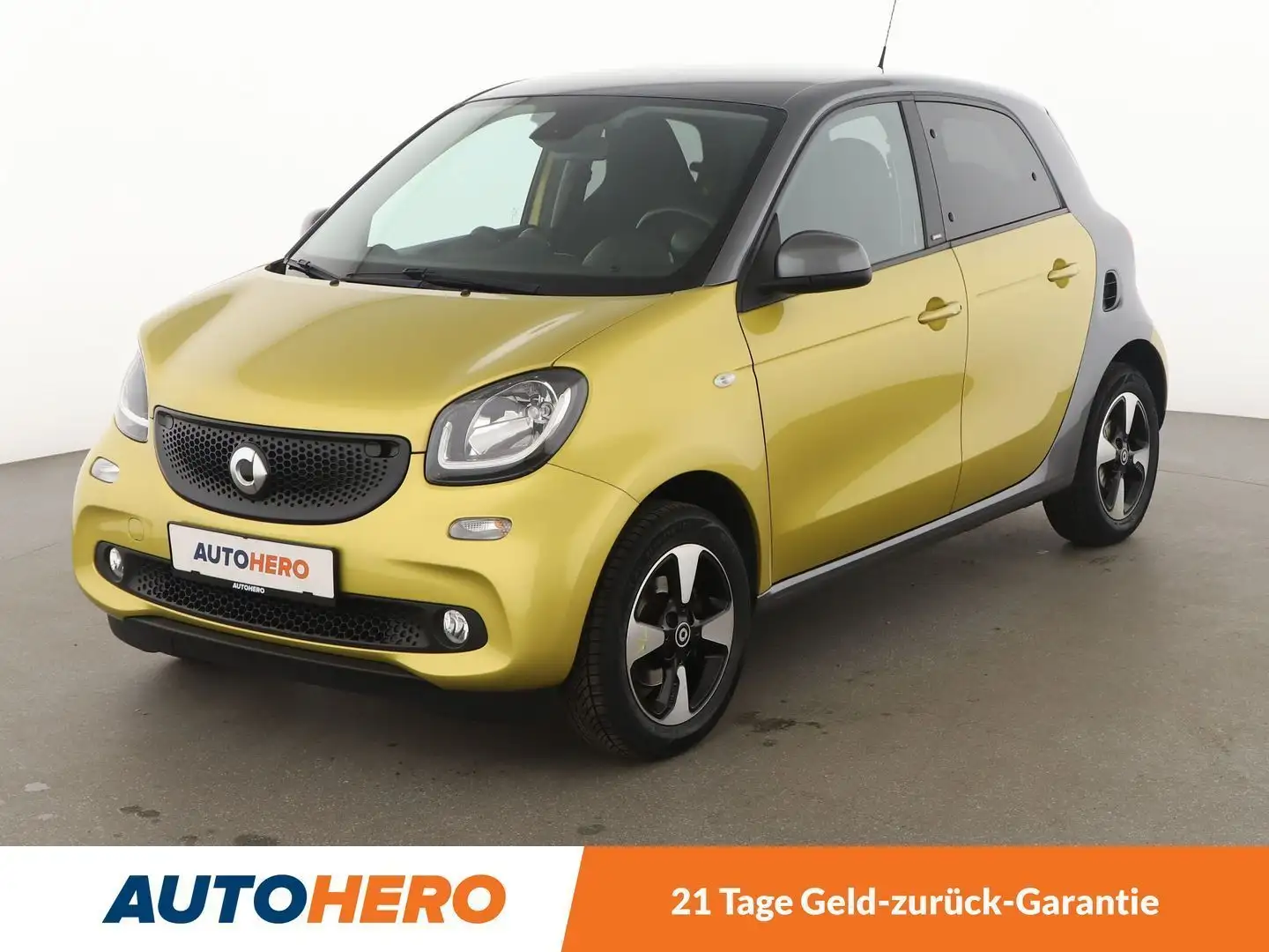 smart forFour 1.0 passion Aut.*NAVI*PDC*SHZ*KLIMA*TEMPO* Gelb - 1