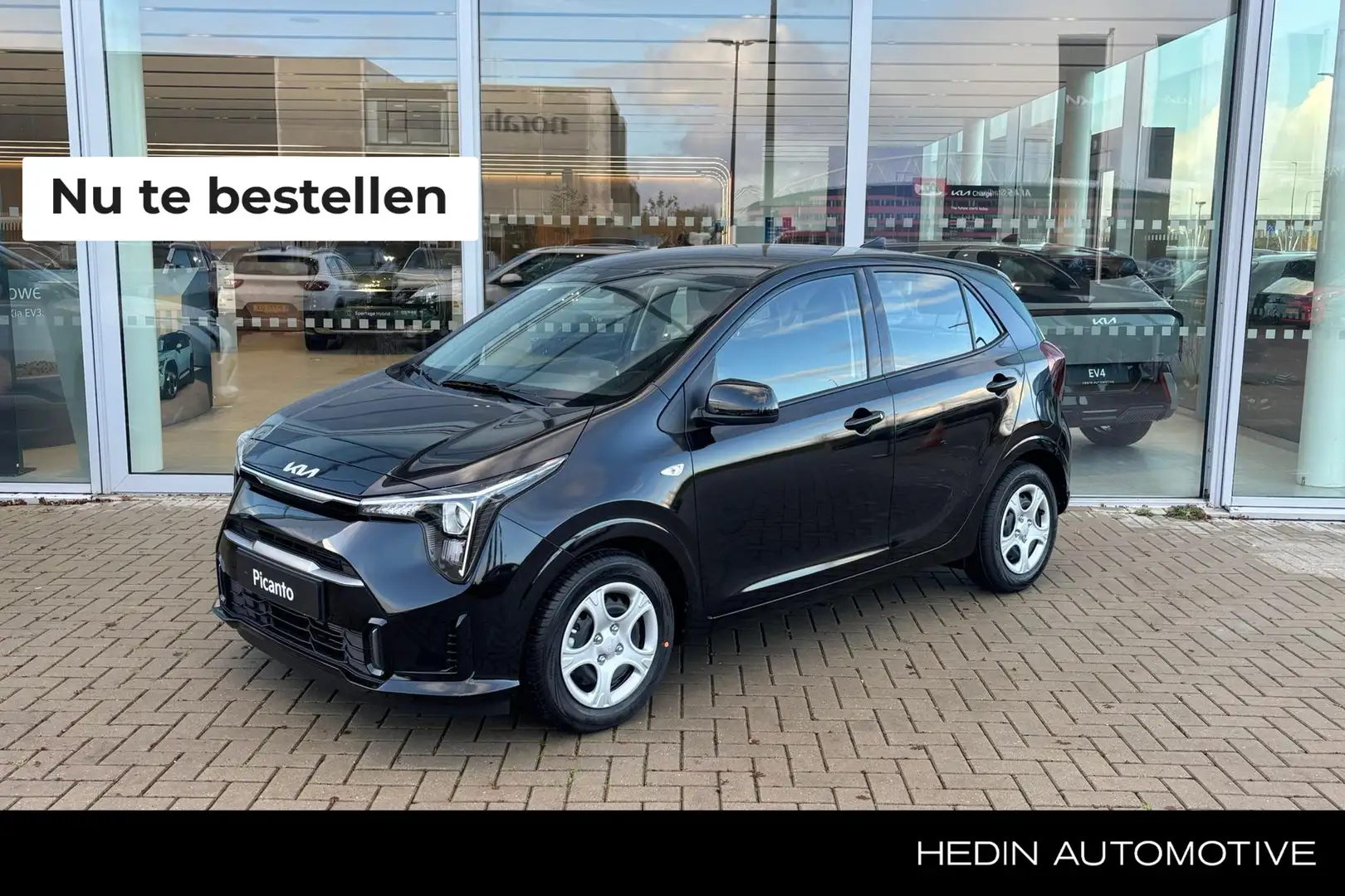 Kia Picanto 1.0 DynamicLine | incl Particuliere inruilpremie | Zwart - 1