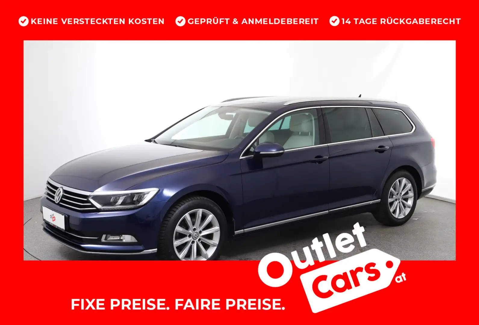 Volkswagen Passat Variant Highline TDI SCR DSG Bleu - 1