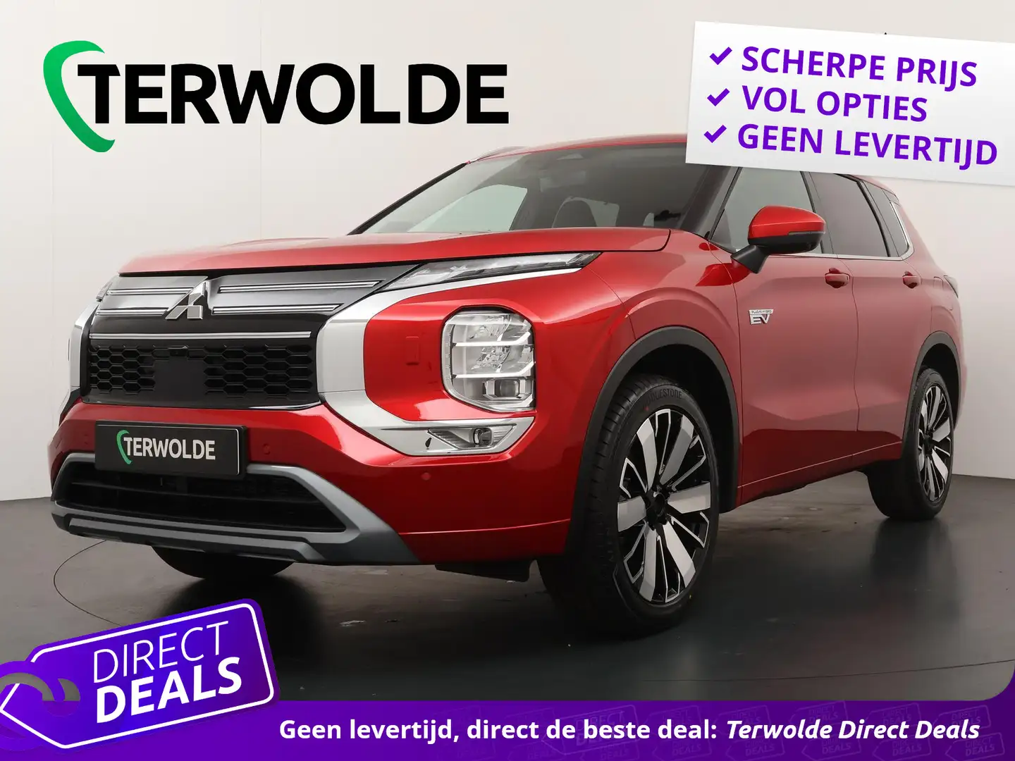 Mitsubishi Outlander 2.4 PHEV Instyle | Direct leverbaar | €3.000 voord Rouge - 1