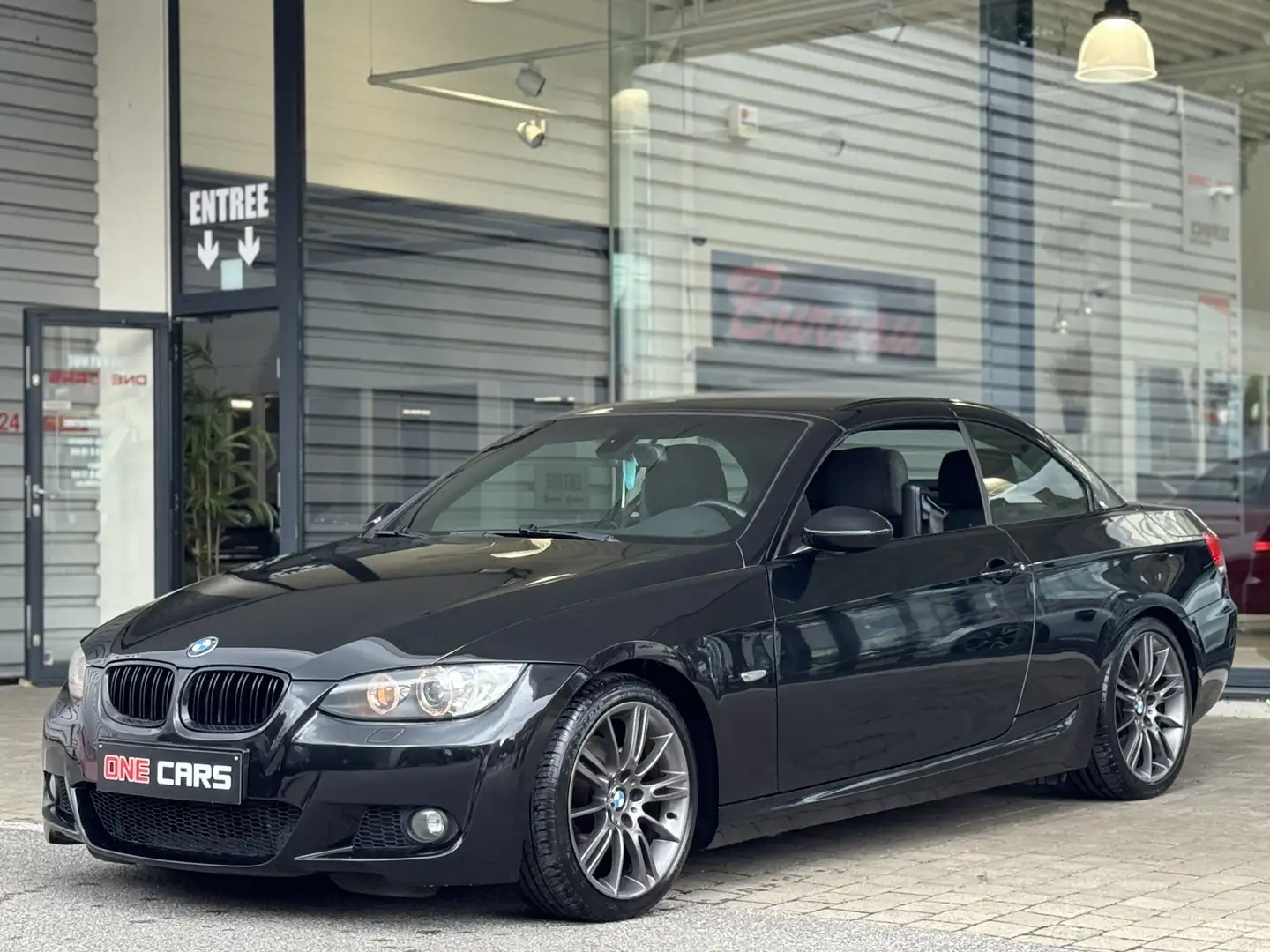BMW 320 d Cabriolet "PACK M" BIXENON-CLIM-JA18P-GAR 1AN Zwart - 1