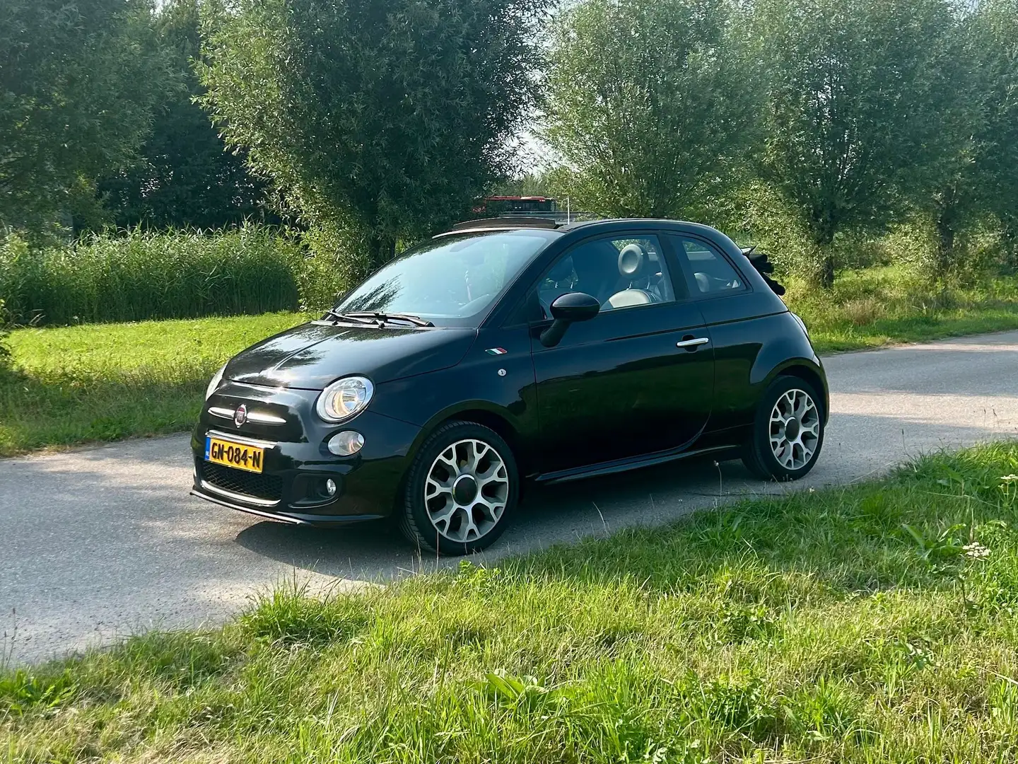 Fiat 500C 500 0.9 TwinAir T 500S Zwart - 2