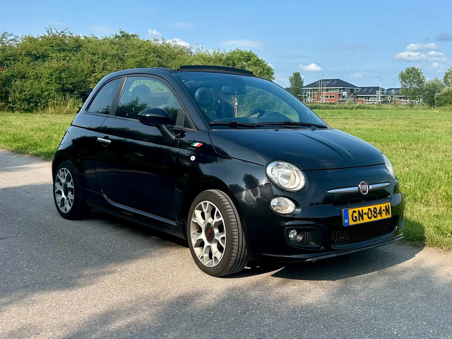 Fiat 500C 500 0.9 TwinAir T 500S Zwart - 1