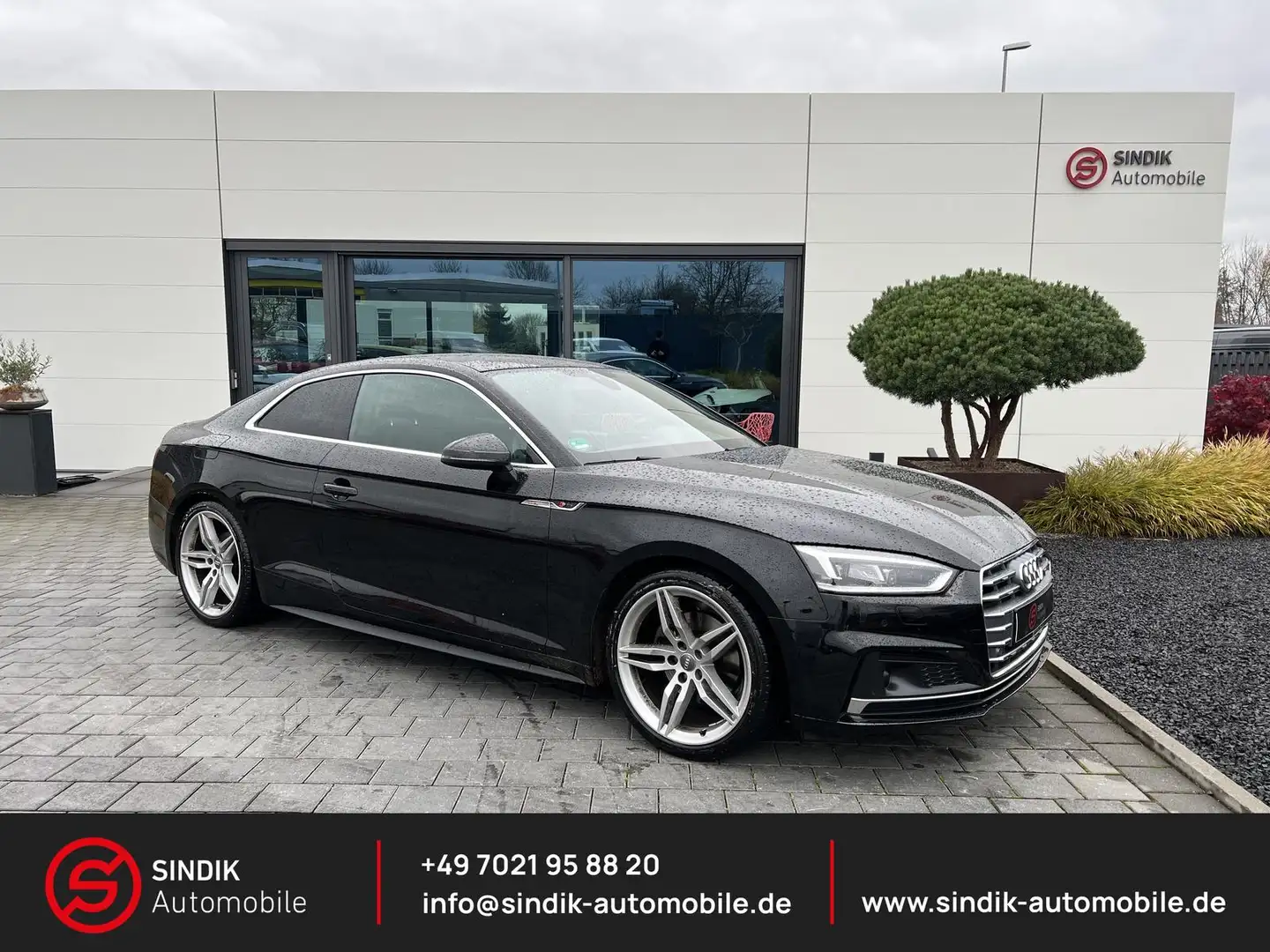 Audi A5 2.0 TFSI S Line Sport PLUS-Pano-Navi-LED-Kam Schwarz - 1