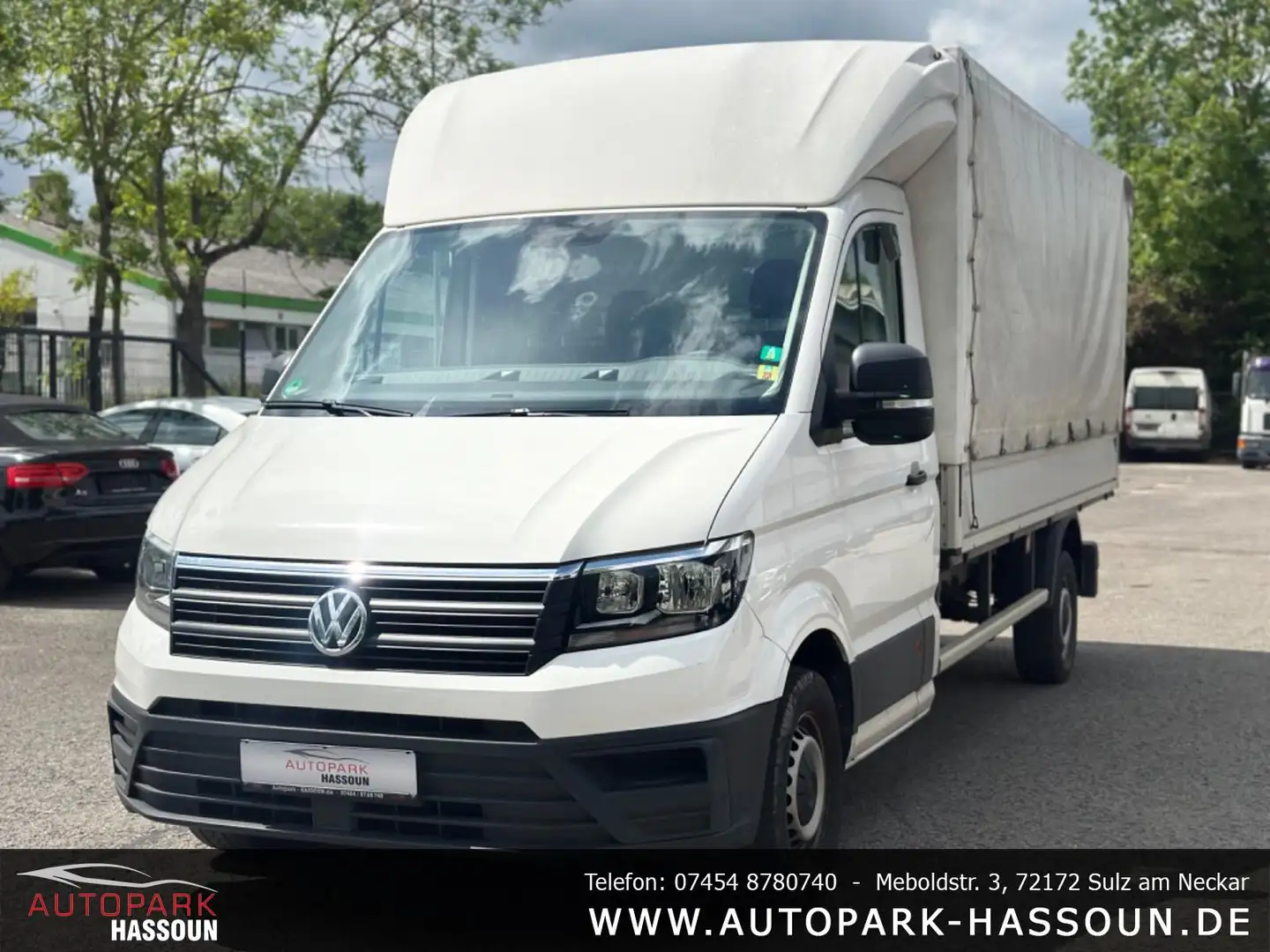 Volkswagen Crafter Pritsche/Plane 35 lang RWD TÜV 10/25 Klima 3-Sitz. Weiß - 1