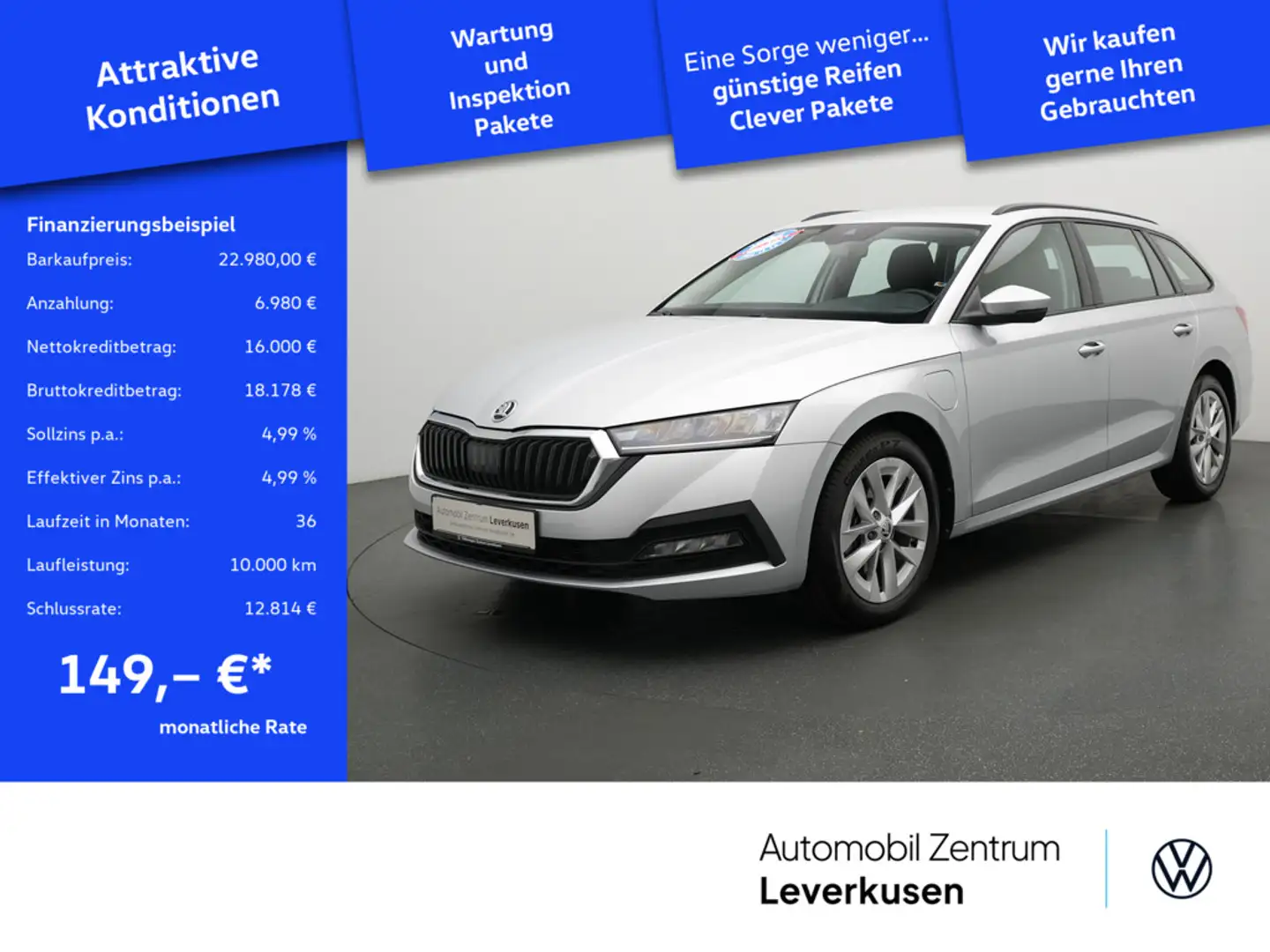 Skoda Octavia VIRT CARPLAY PDC LED KLIMA Noir - 1
